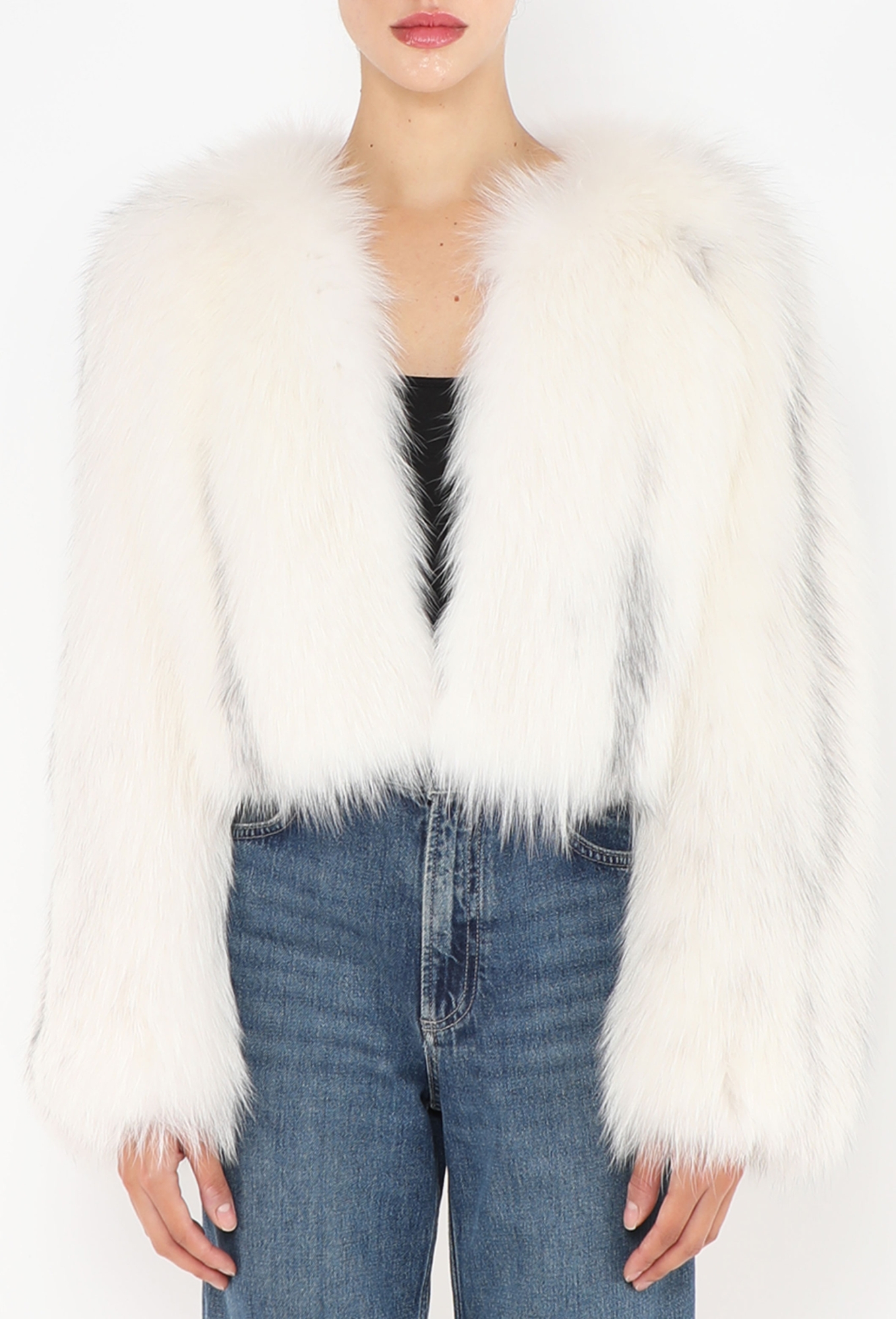 Fox Fur Cropped Jacket - Prada | ReSee
