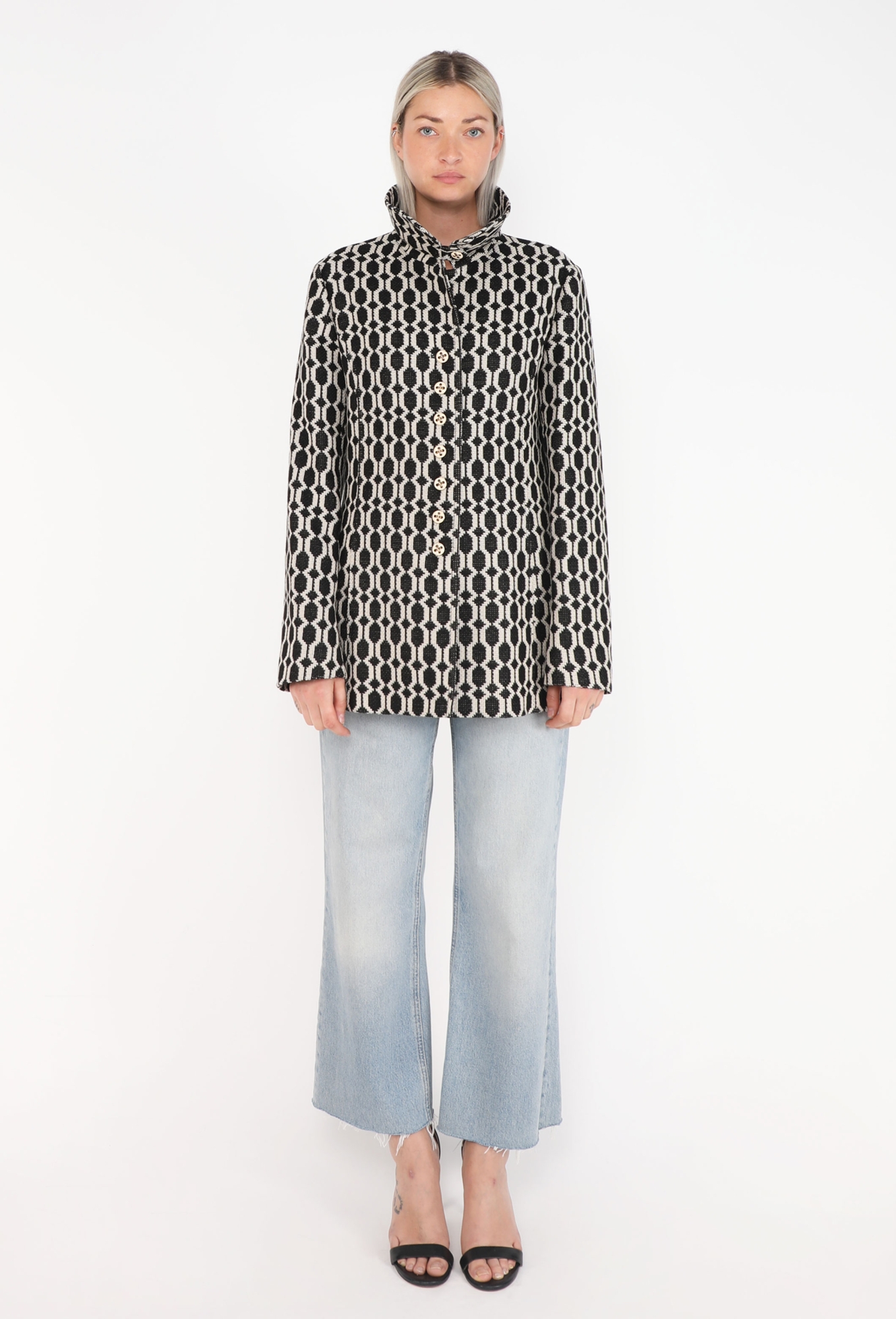 Geometric Jacquard Peacoat, 2021 - Gucci | ReSee