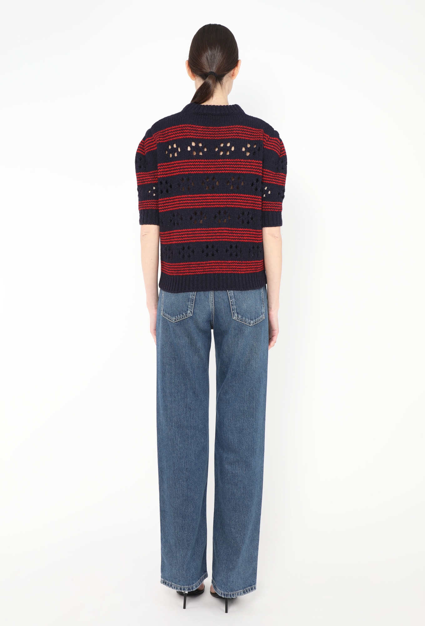 F/W 2015 Striped Cut-Out Sweater - Miu Miu | ReSee