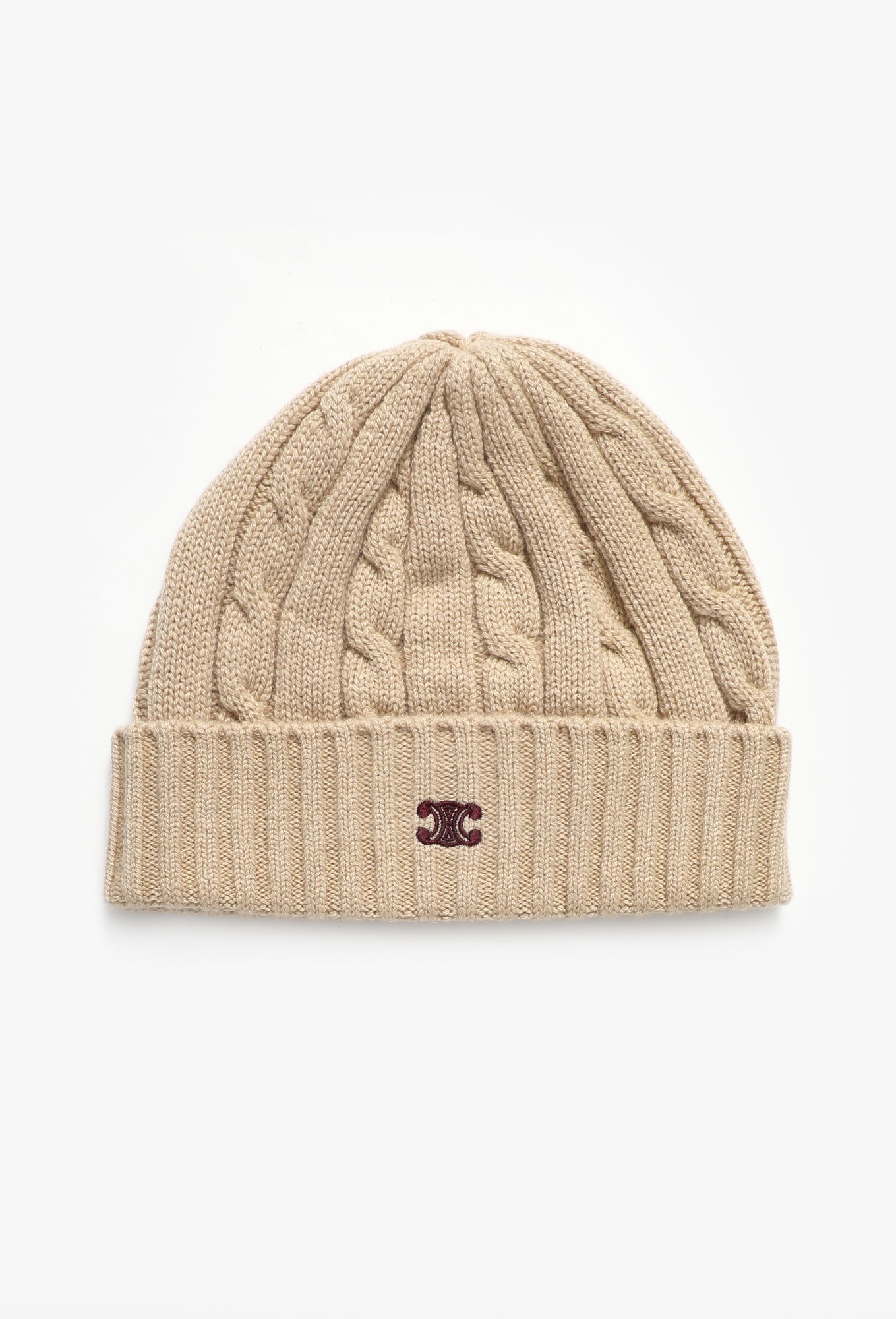 $225 Coach Cable‎ Knit Beanie & Scarf Unisex Gift Set – Dark Camel DAMAGED BOX Wintergames Chunky Ribbed Camel Beanie | Certified Hippie  main image 2