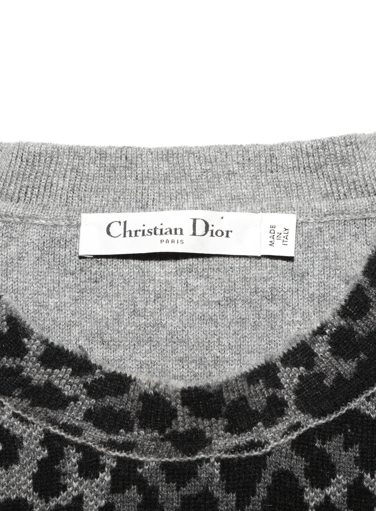 2021 Leopard Print Cashmere Sweater - Dior | Authentic & Vintage