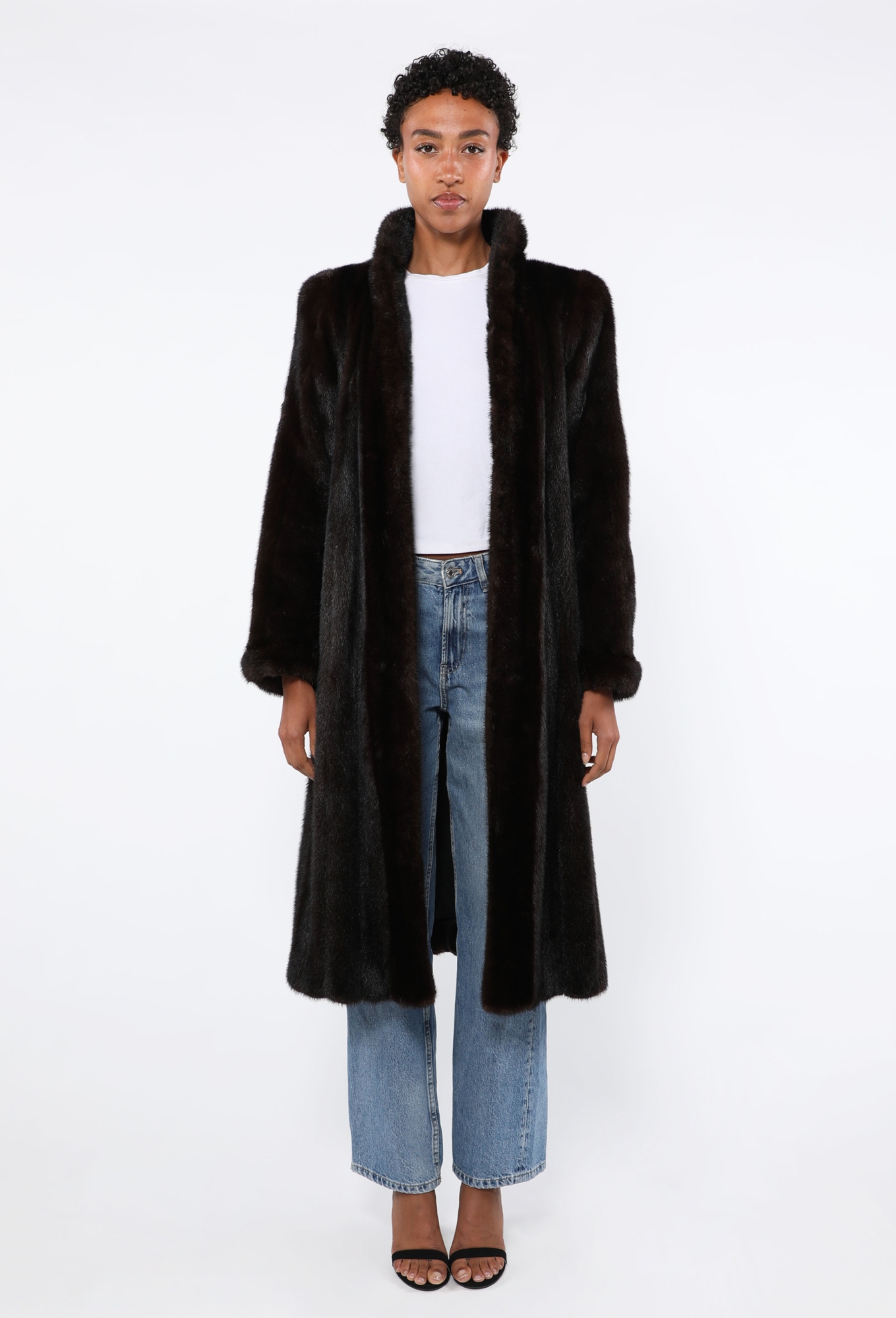 Vintage Mink Fur Coat, 1980s - Saint Laurent | ReSee