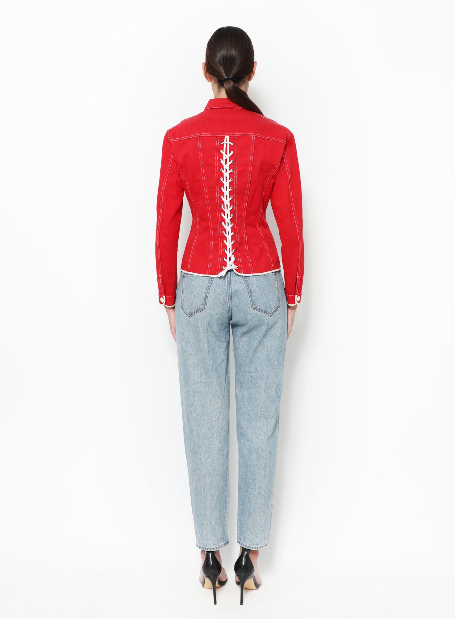 Denim Lace-up Jacket | Authentic & Vintage | ReSee