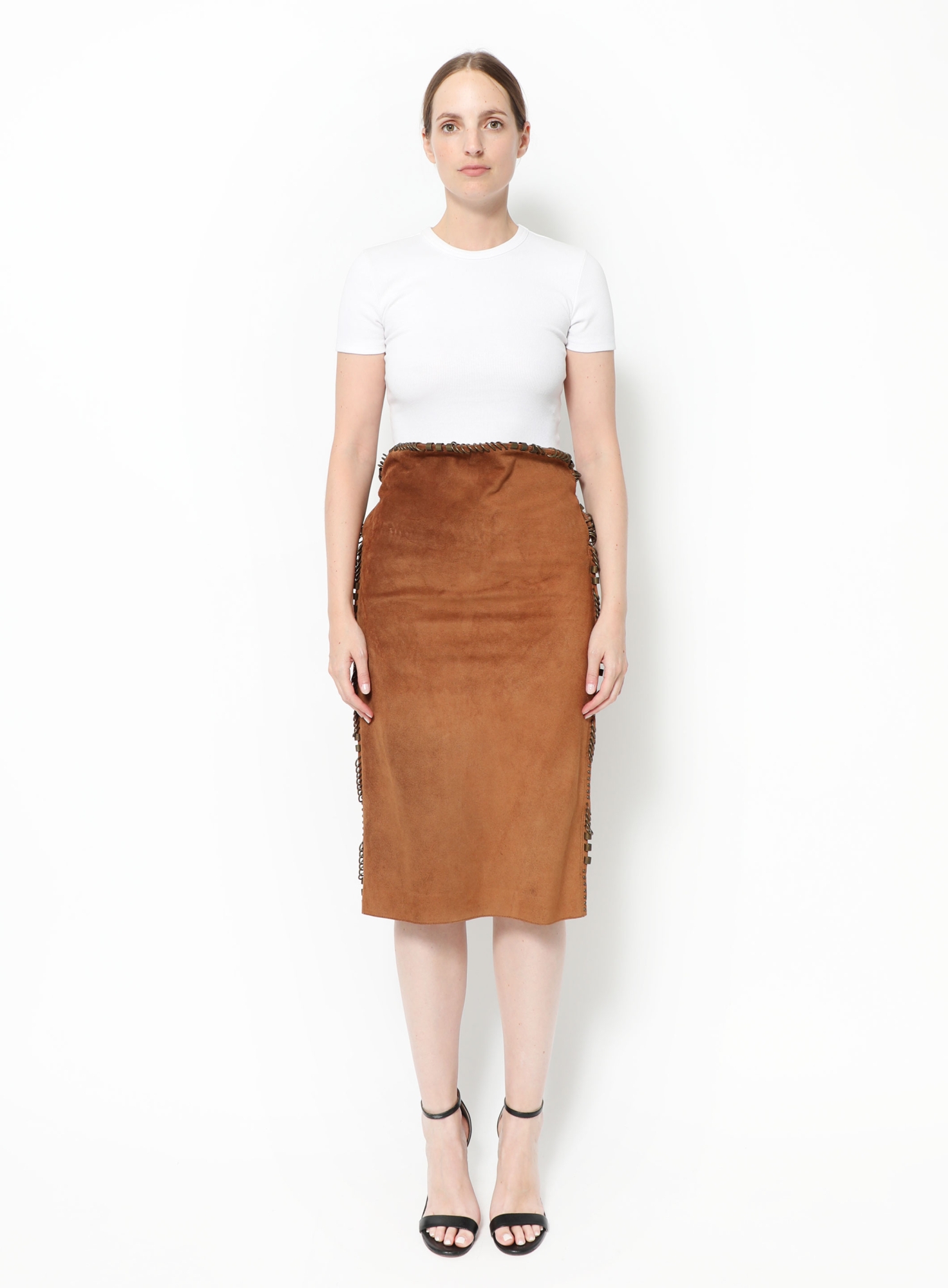 Embellished Suede Skirt | Authentic & Vintage | ReSee