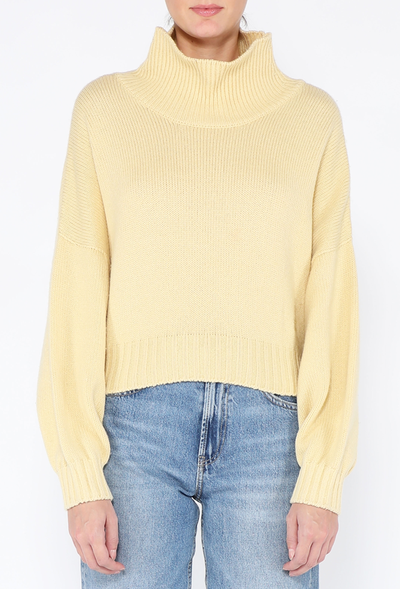 Cropped Cashmere Turtleneck Sweater - Céline | ReSee