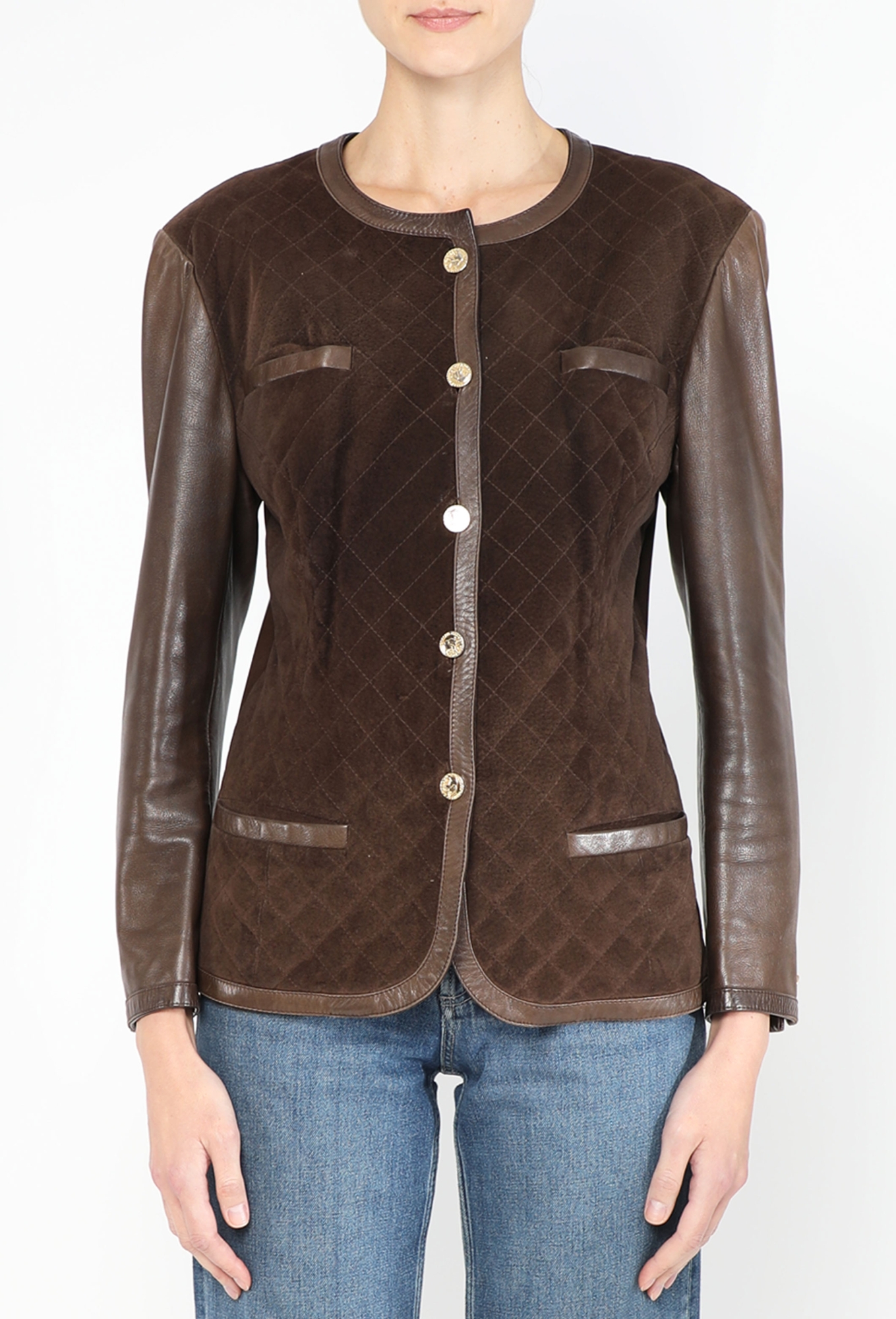 COLLECTOR F/W 1988 Quilted Suede Jacket | Authentic & Vintage | ReSee