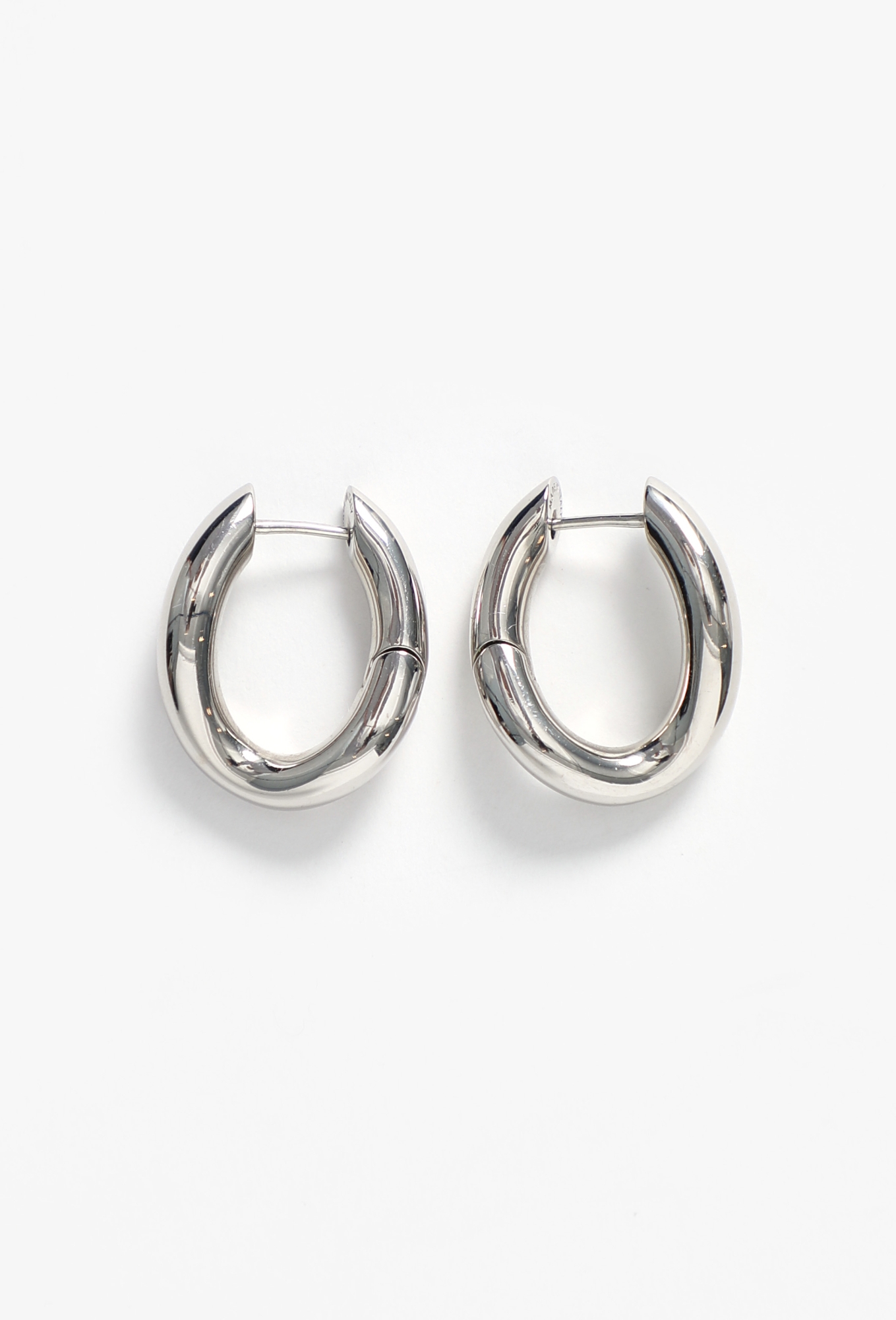 Contoured Hoop Earrings - Balenciaga | ReSee