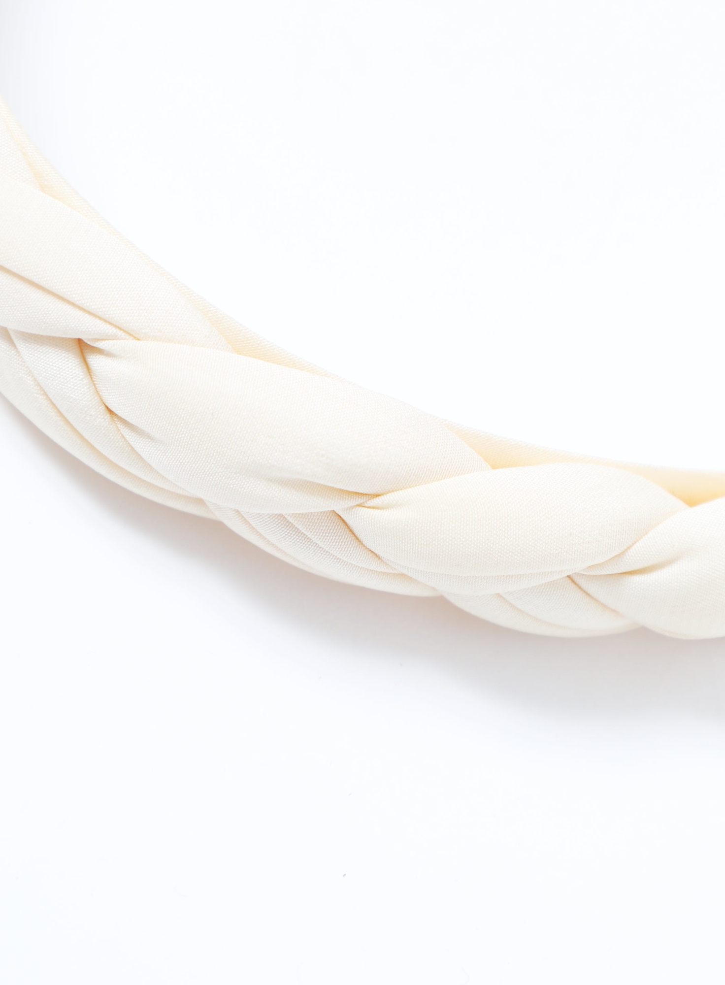 Alexandre de Paris Braided Woven Satin Headband Alexandre de Paris Braided Silk Headband | Authentic  main image 2