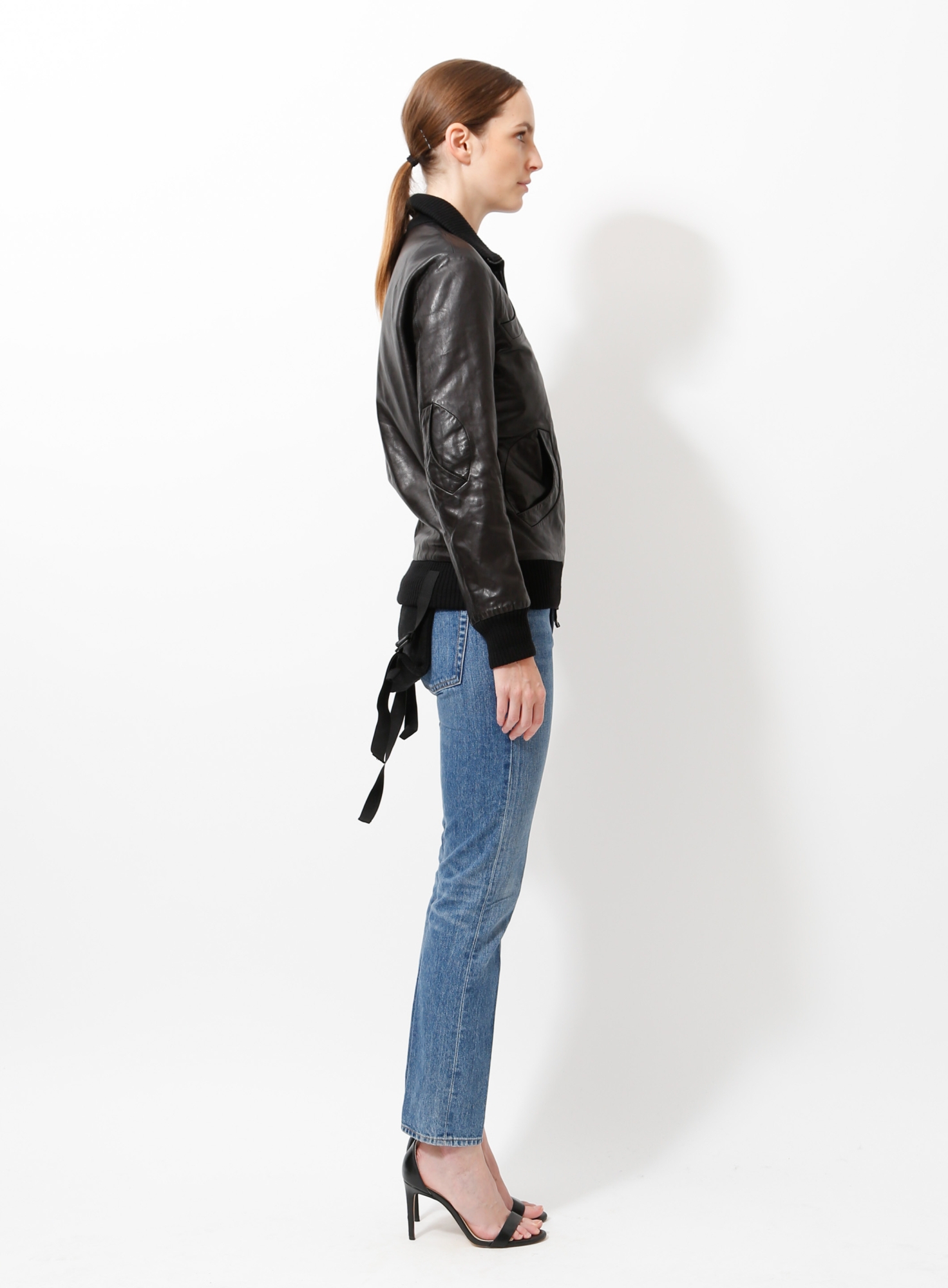 2003 Leather Flap Back Bomber | Authentic & Vintage | ReSee