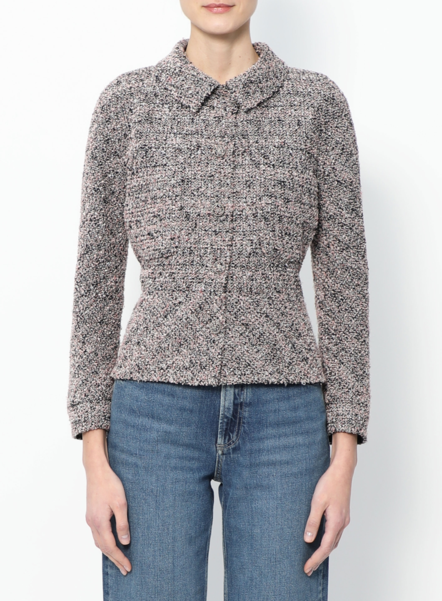 Iridescent Bouclé Peplum Jacket | Authentic & Vintage | ReSee