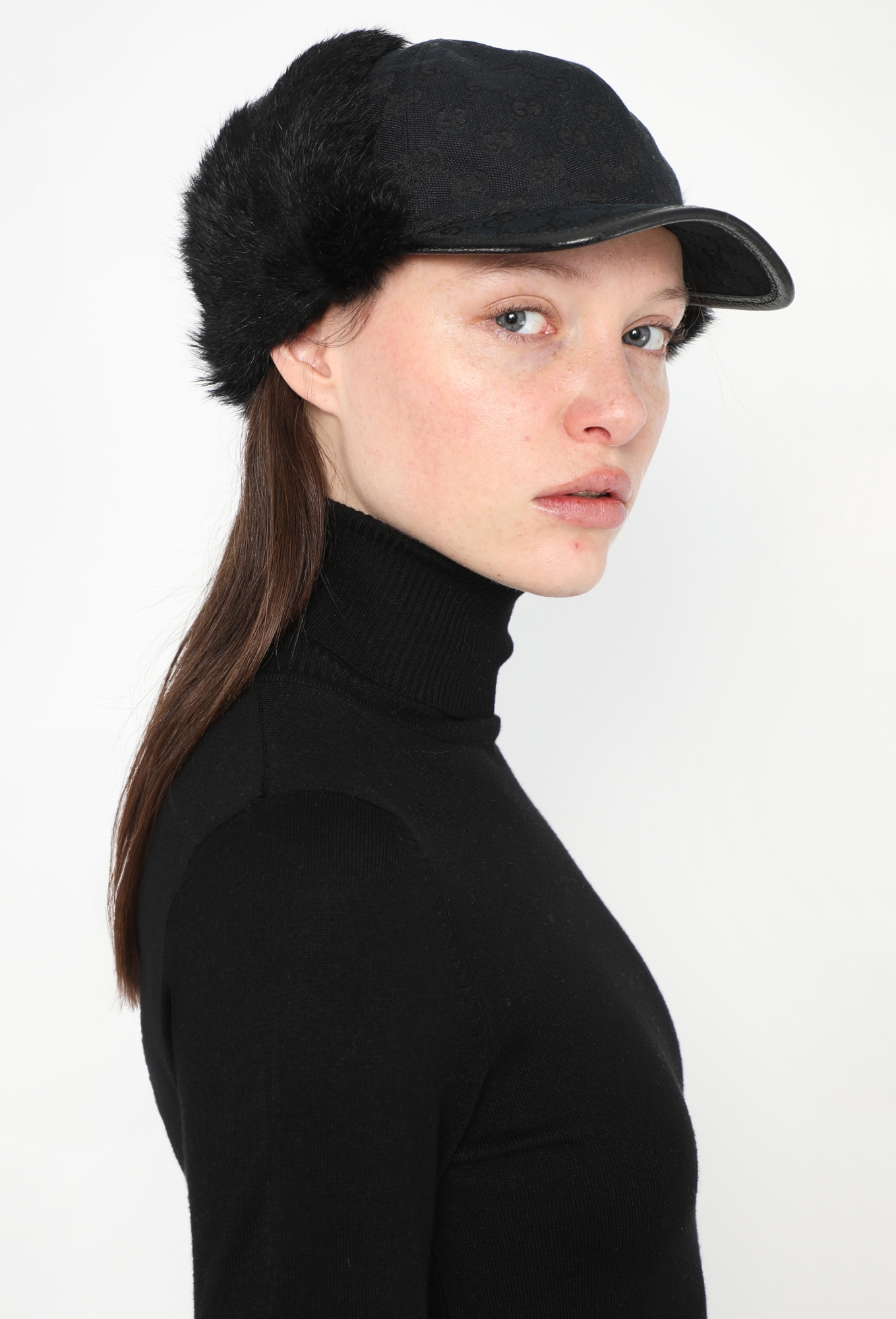 Rabbit Fur Monogram Cap | Authentic & Vintage | ReSee