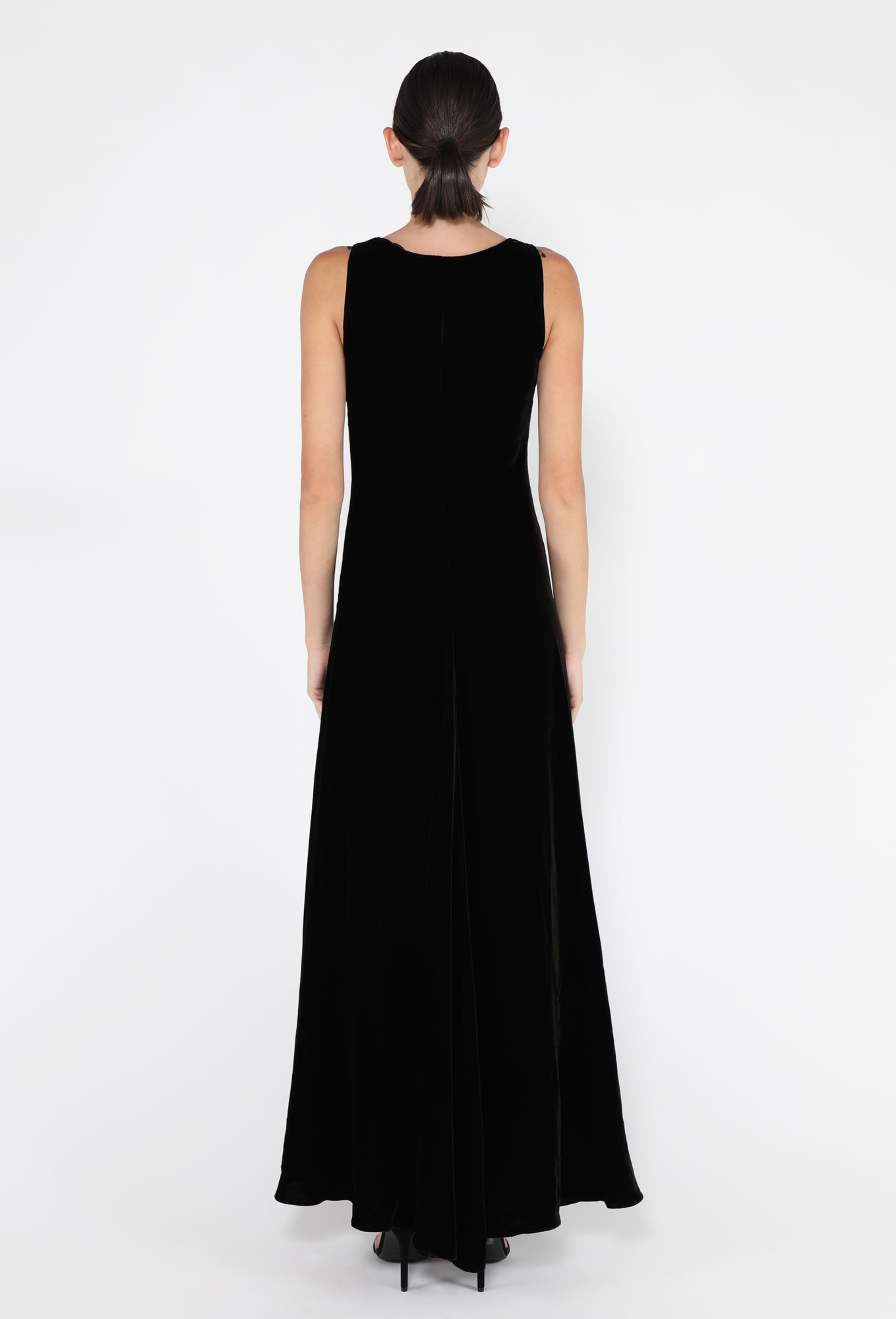 Velvet Sheath Gown, 1990s - Calvin Klein | ReSee Velvet Sheath Gown, 1990s - Calvin Klein | ReSee
