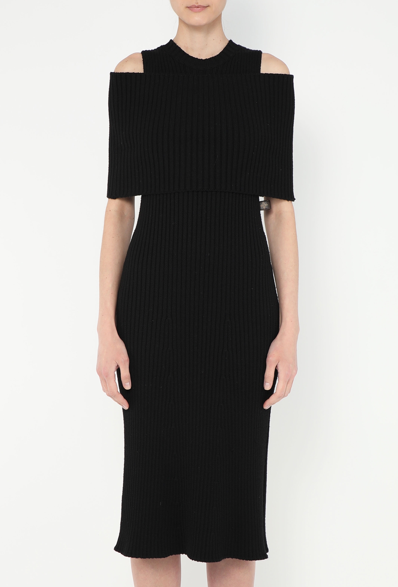 2018 Ribbed Off-Shoulder Dress
