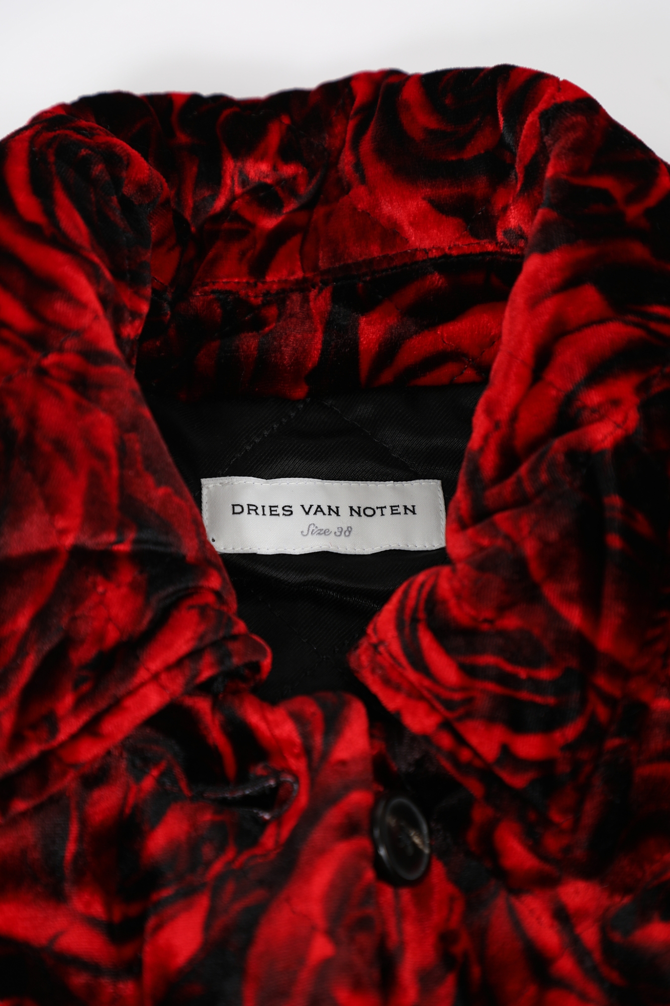 F/W 2021 Velvet Rose Printed Jacket - Dries Van Noten | ReSee