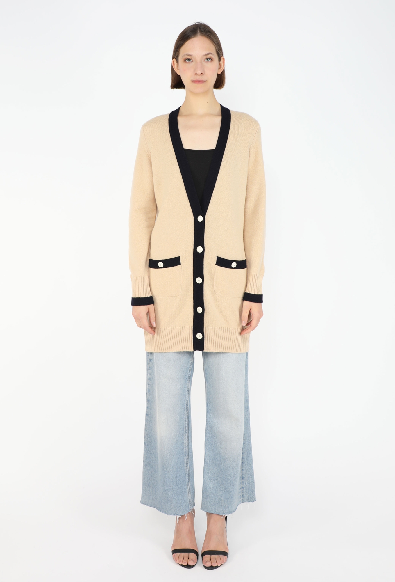 Bicolor Cashmere 'CC' Cardigan - Chanel | ReSee