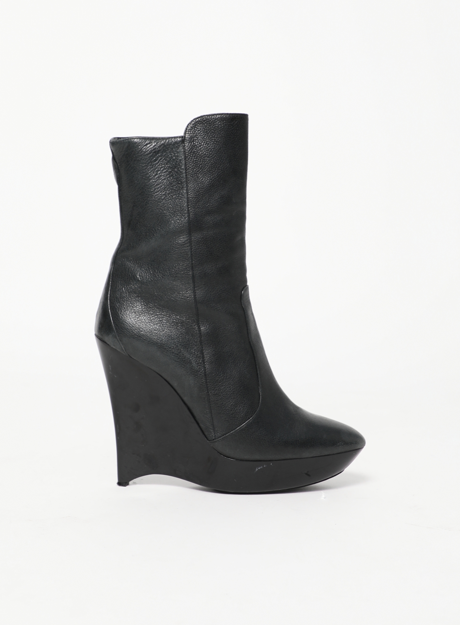 F/W 2004 Leather Wedge Boots | Authentic & Vintage | ReSee