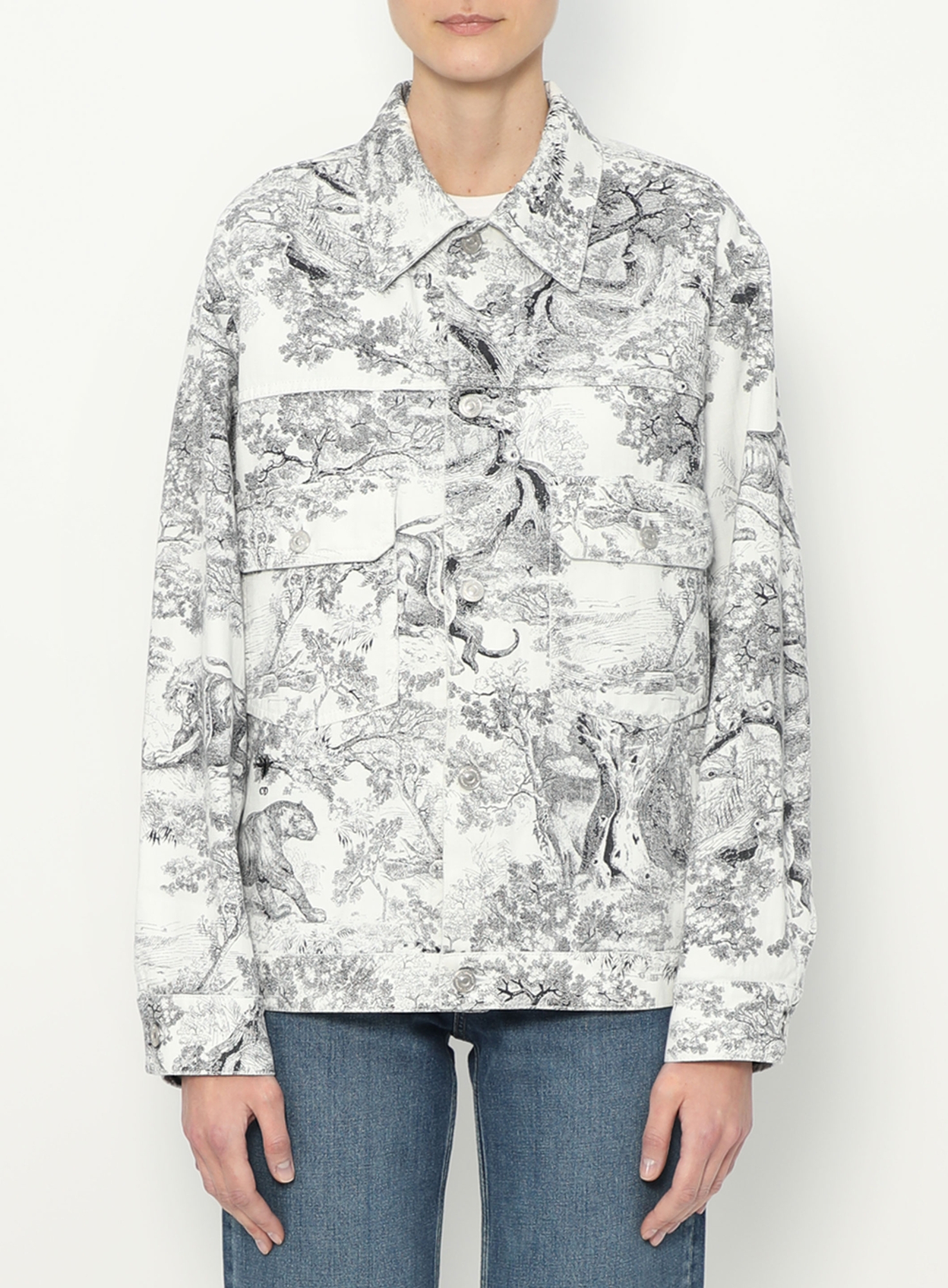 Toile de Jouy Denim Jacket | Authentic & Vintage | ReSee