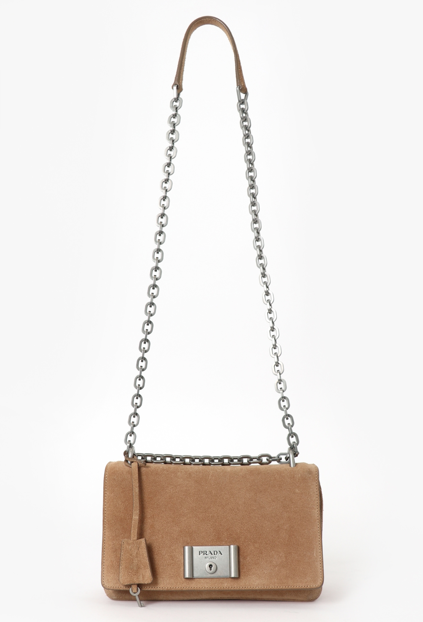 Brown Suede Shoulder Bag - Prada | Authentic & Vintage | ReSee