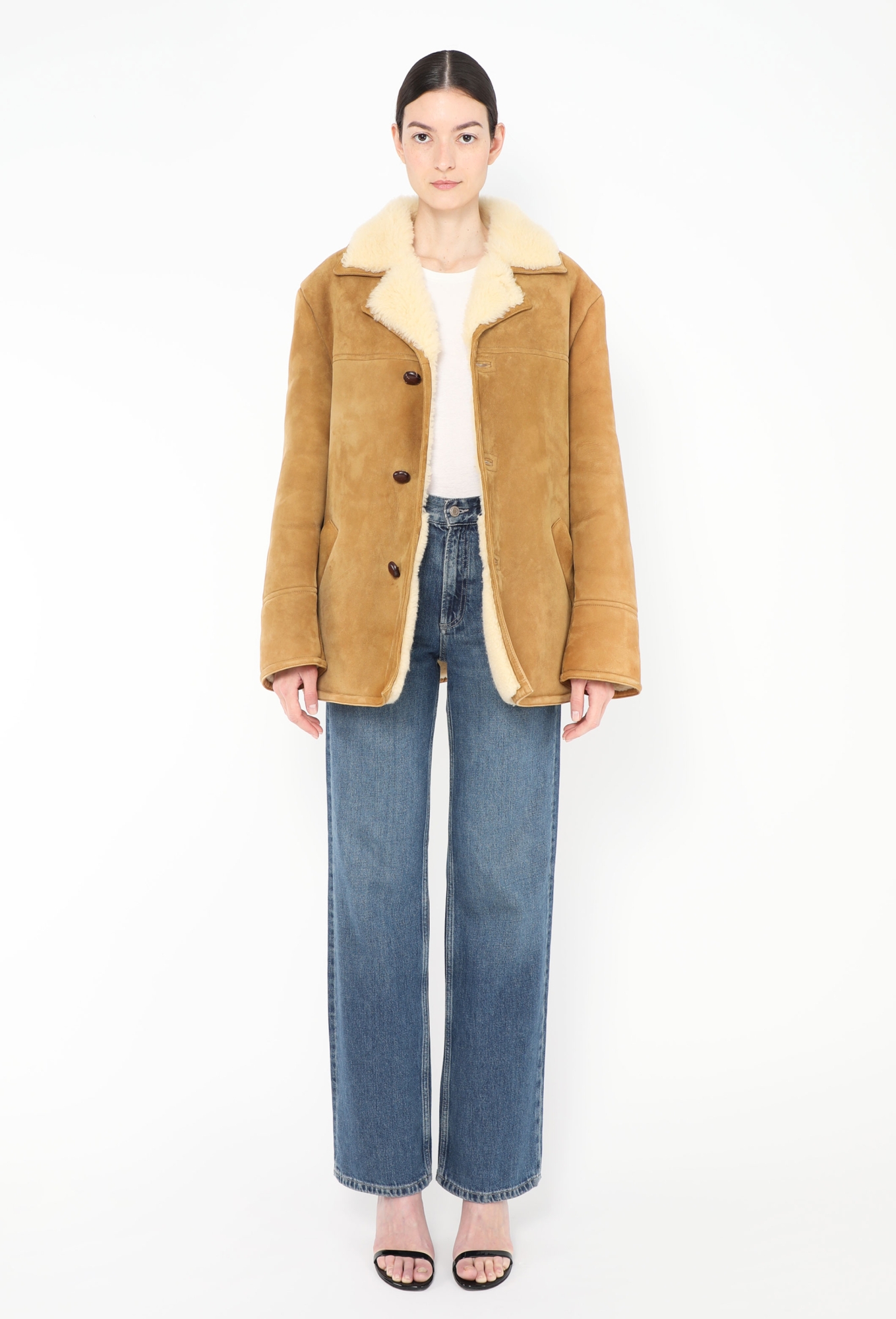 ジャケット・アウター CELINE Yellow Mohair Coat Jacket 2020 Oversized Shearling-Lined Jacket - Céline | ReSee