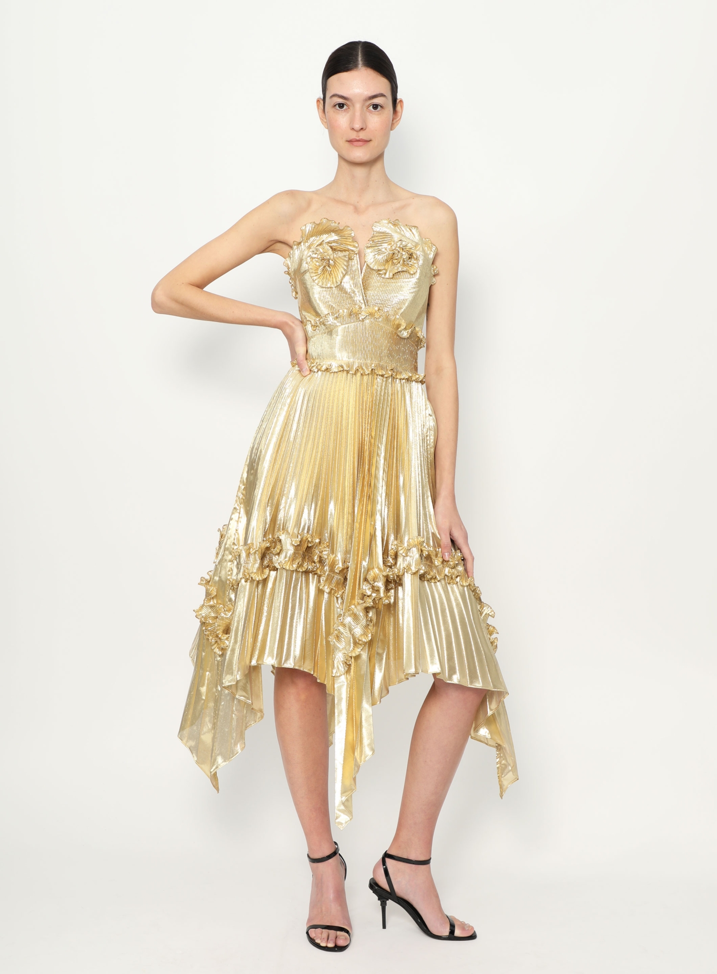 Re-Edition 1977 Sculpted Metallic Dress | Authentique & Vintage | ReSee