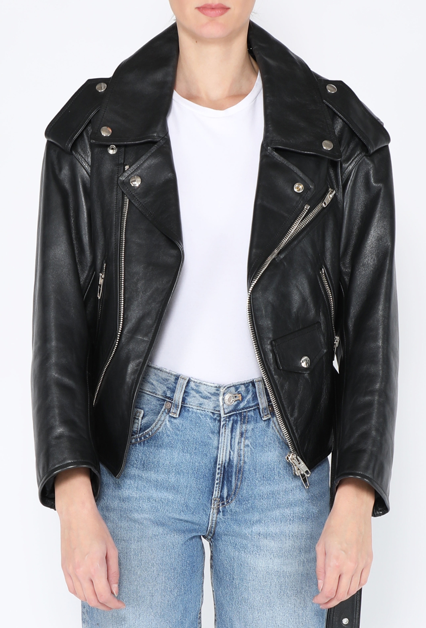 F/W 2016 Leather Biker Jacket - Balenciaga | ReSee