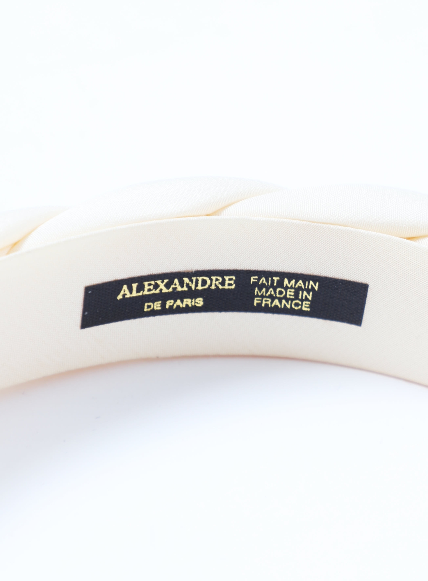 Alexandre de Paris Braided Silk Headband | Authentic 