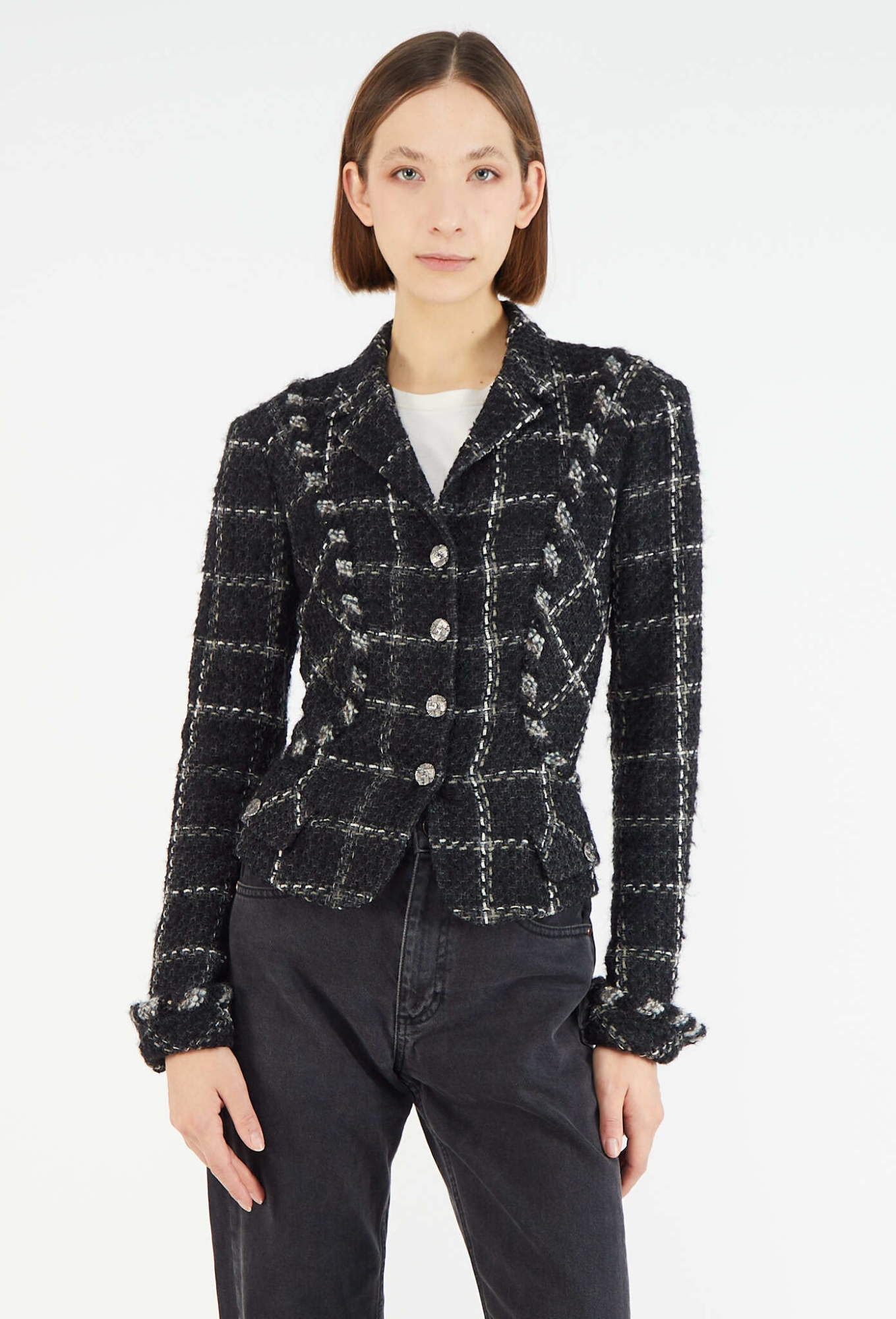 Iconic 2006 Tweed Hourglass Jacket - Chanel | ReSee