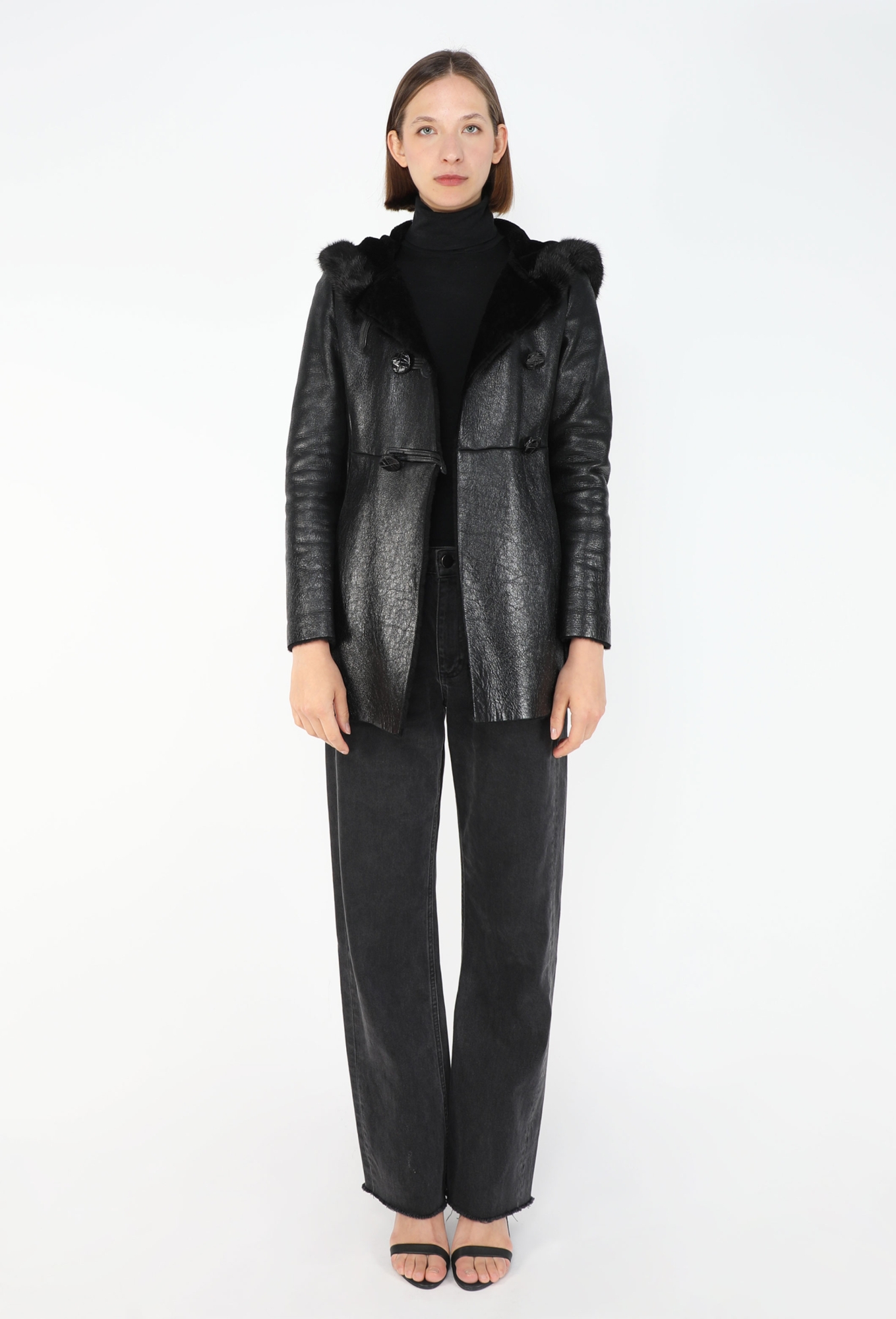 Shearling-Lined Mink Toggle Coat - Prada | ReSee