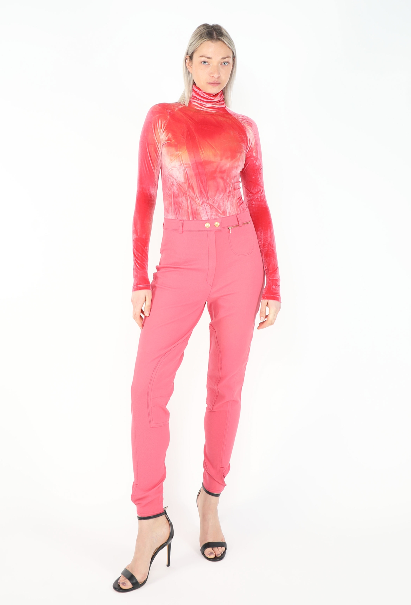 1994 Crushed Velvet Bodysuit Ensemble - Gucci | ReSee