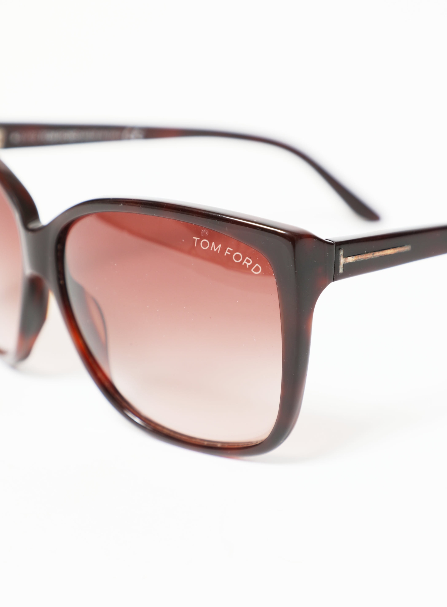 Tom Ford トムフォードサングラス TF228 Lydia グラデーション Tom Ford // Brown Lydia TF228 Oversized Square Sunglasses – VSP