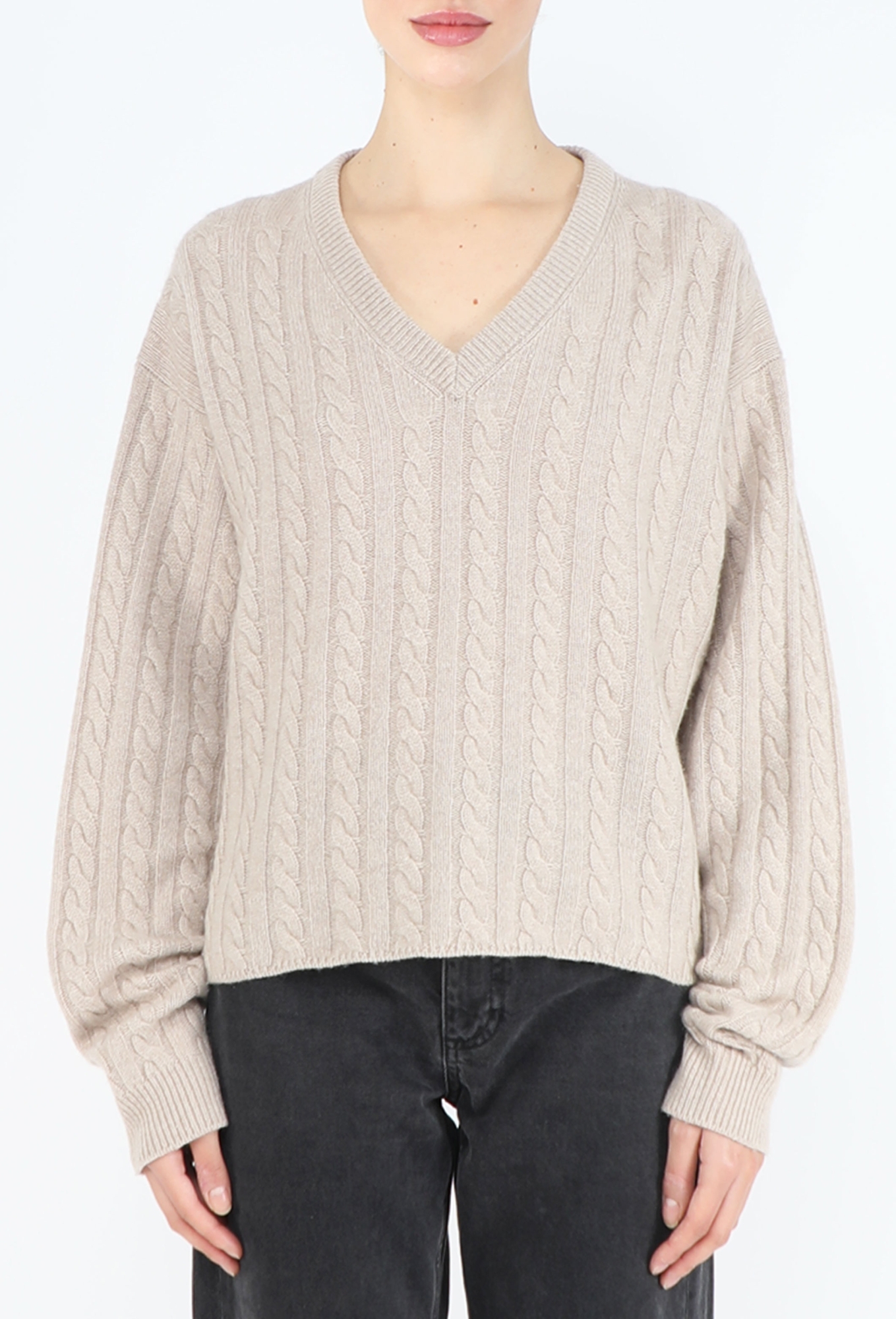 S/S 2022 Cashmere Cable Knit Sweater - Miu Miu | ReSee