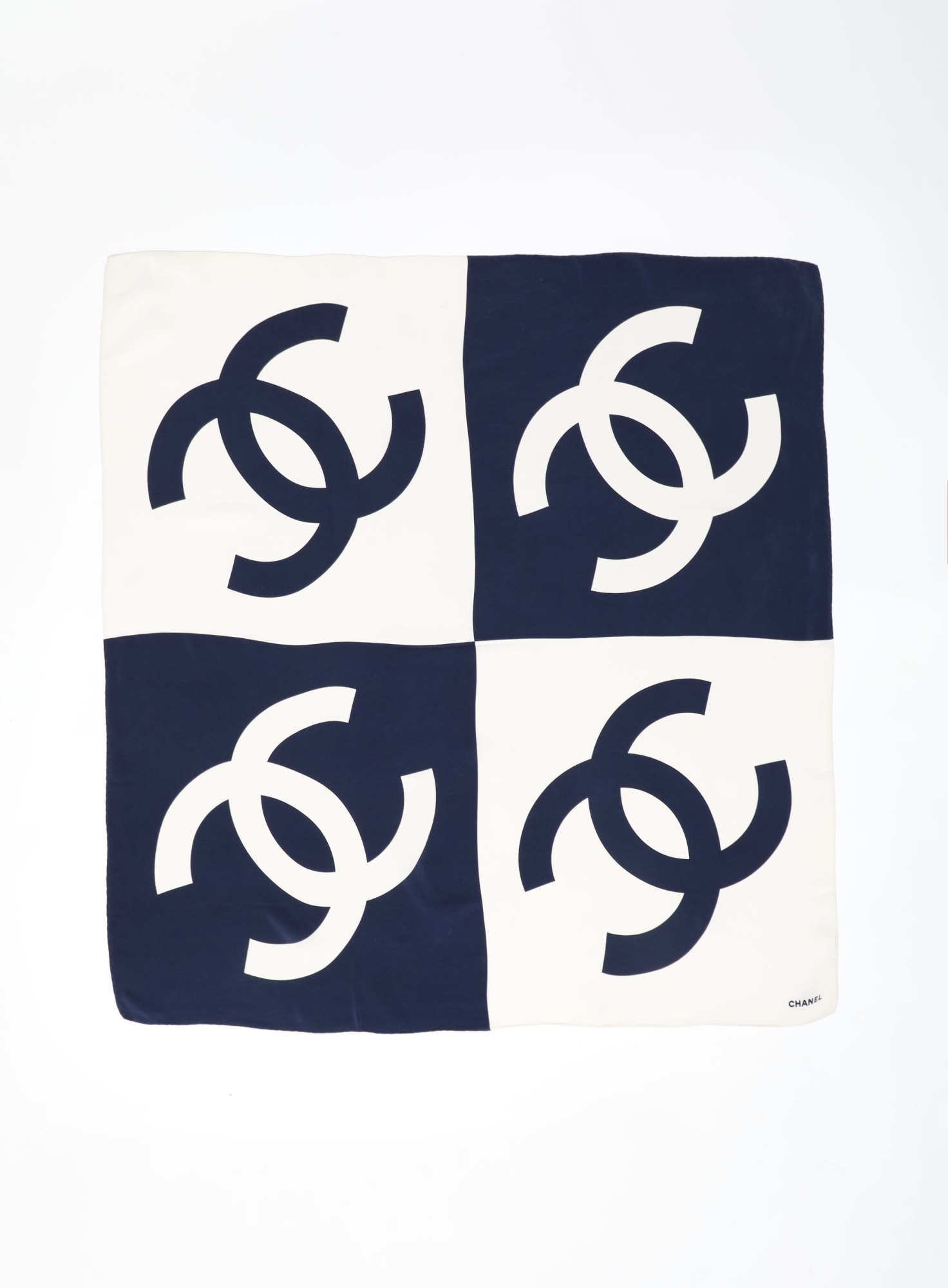 Silk 'CC' Scarf | Authentic & Vintage | ReSee