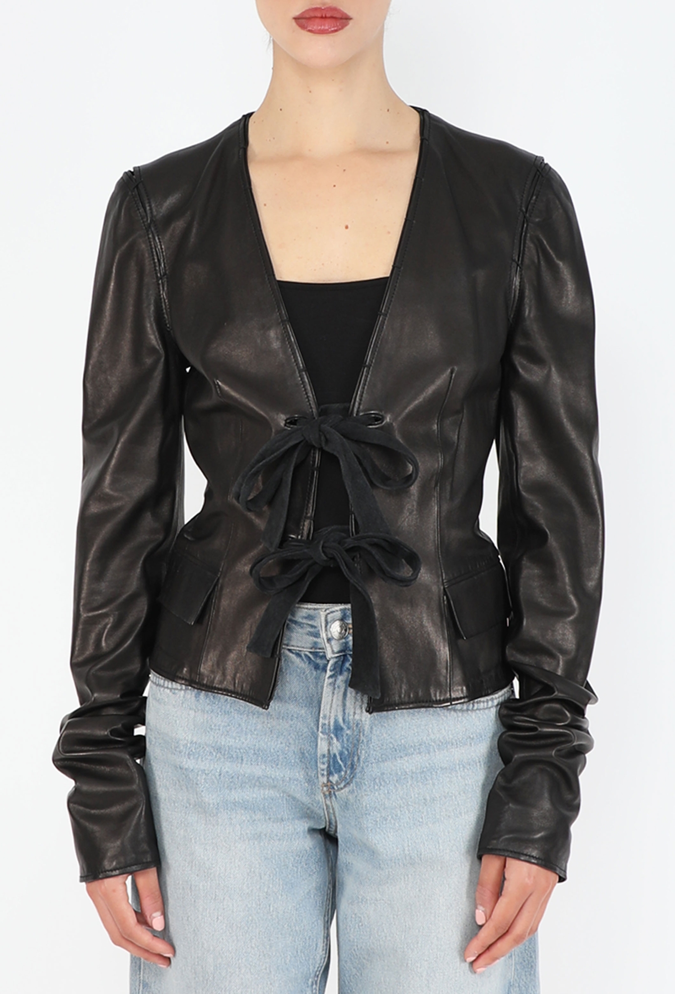 Leather Stitched Jacket, 2002 - Saint Laurent | ReSee