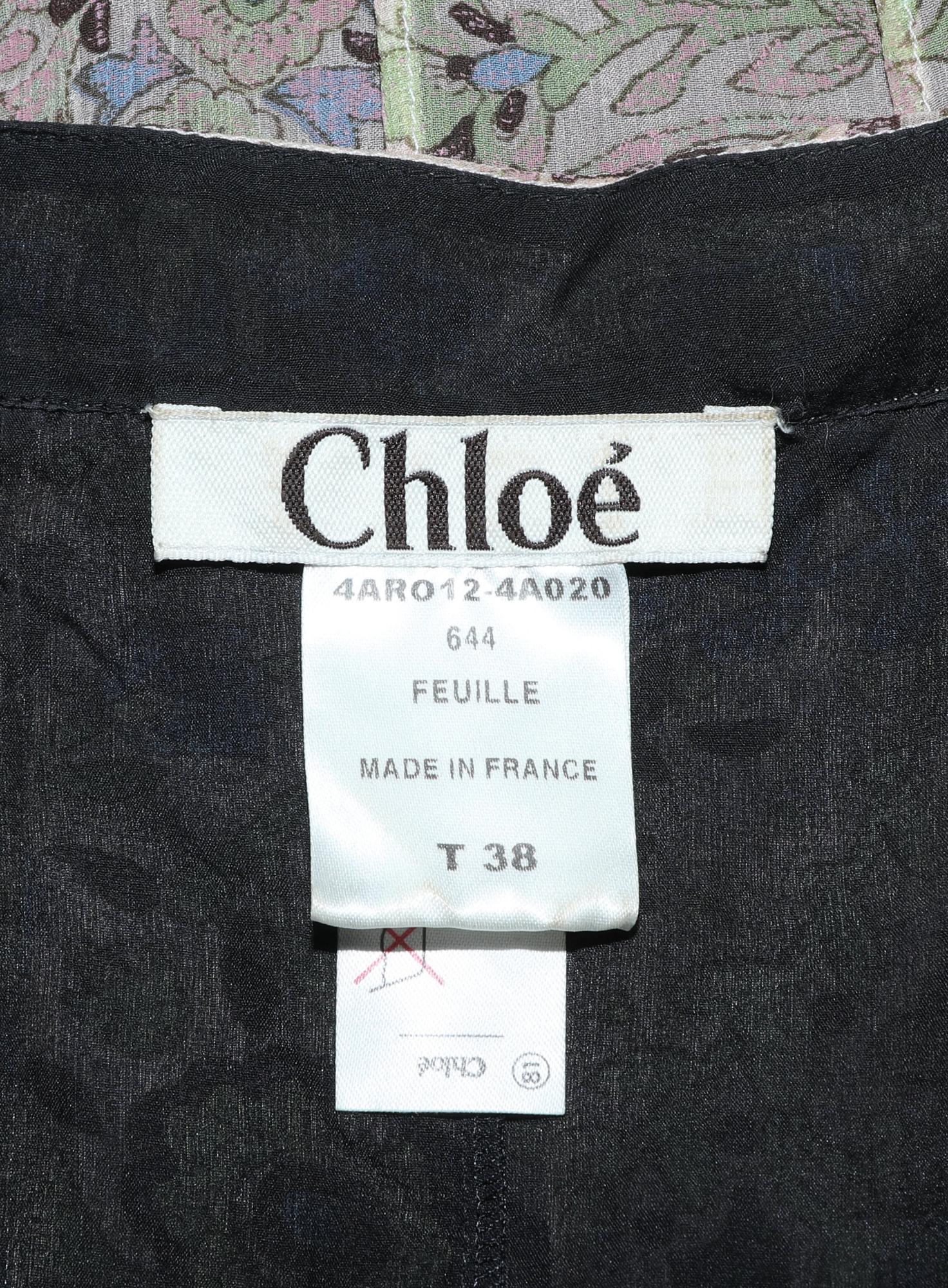 F/W 2004 Pleated Paisley Chiffon Dress - Chloé | Authentic