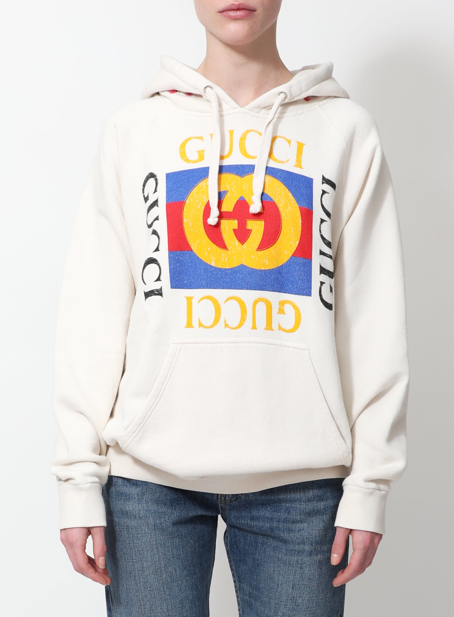Embroidered Classic 'GG' Hoodie | Authentic & Vintage | ReSee