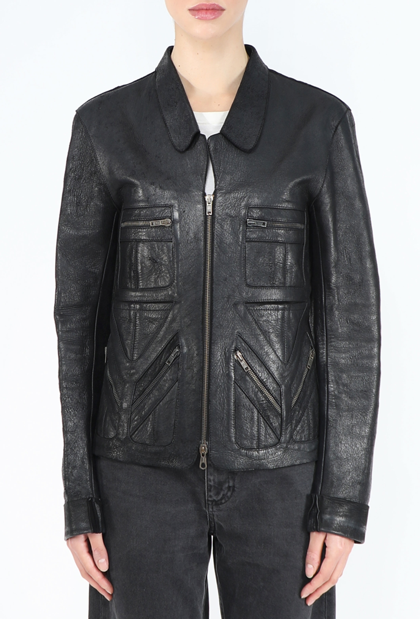 le dix balenciaga バレンシアガ ジャケット Le Dix F/W 2000 Leather Zip Jacket - Balenciaga | ReSee