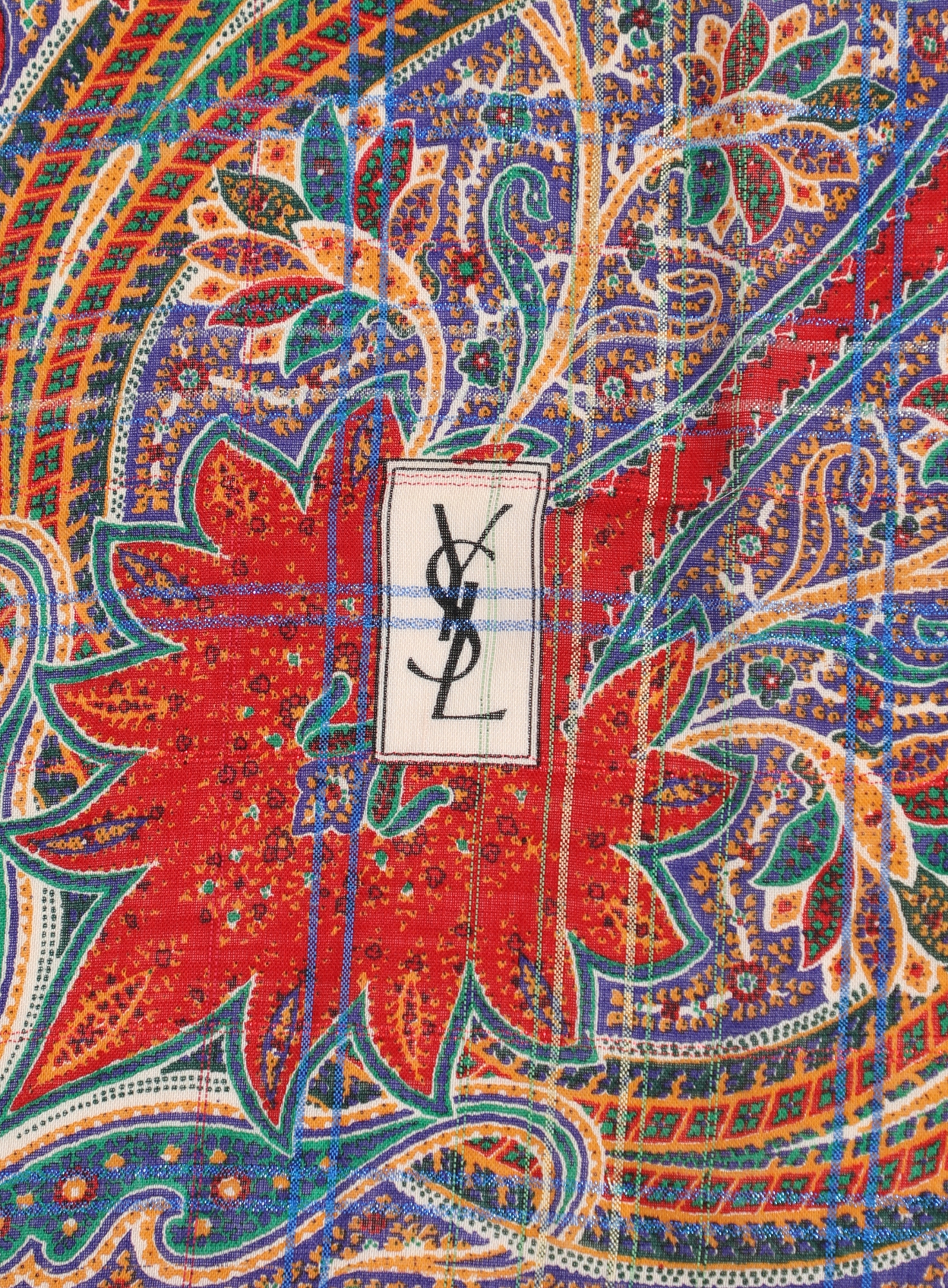 Russian Lamé Paisley Scarf | Authentic & Vintage | ReSee