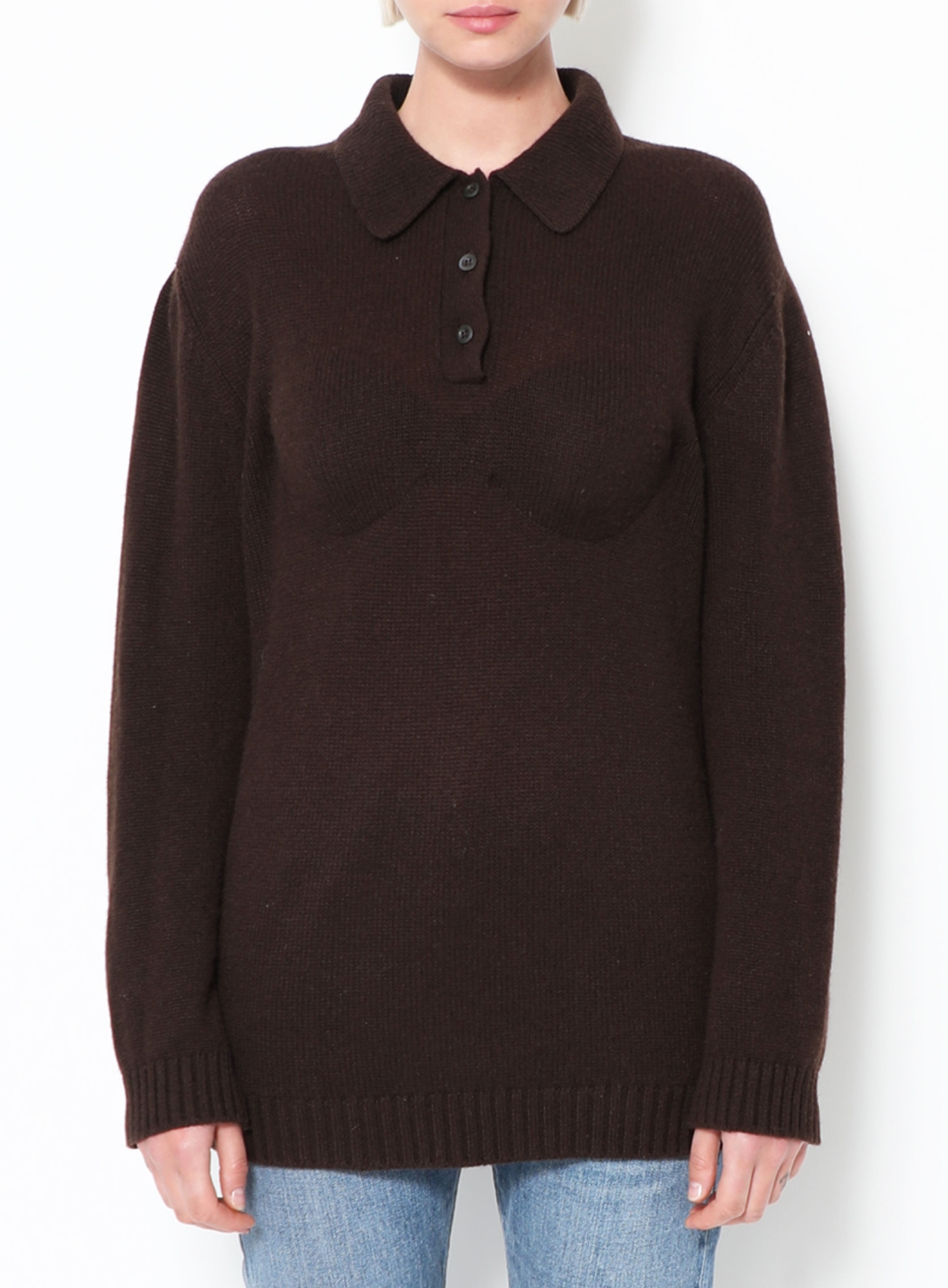 archive PRADA sullen プラダ ニットポロ Cashmere Bra Jumper | Authentic & Vintage | ReSee