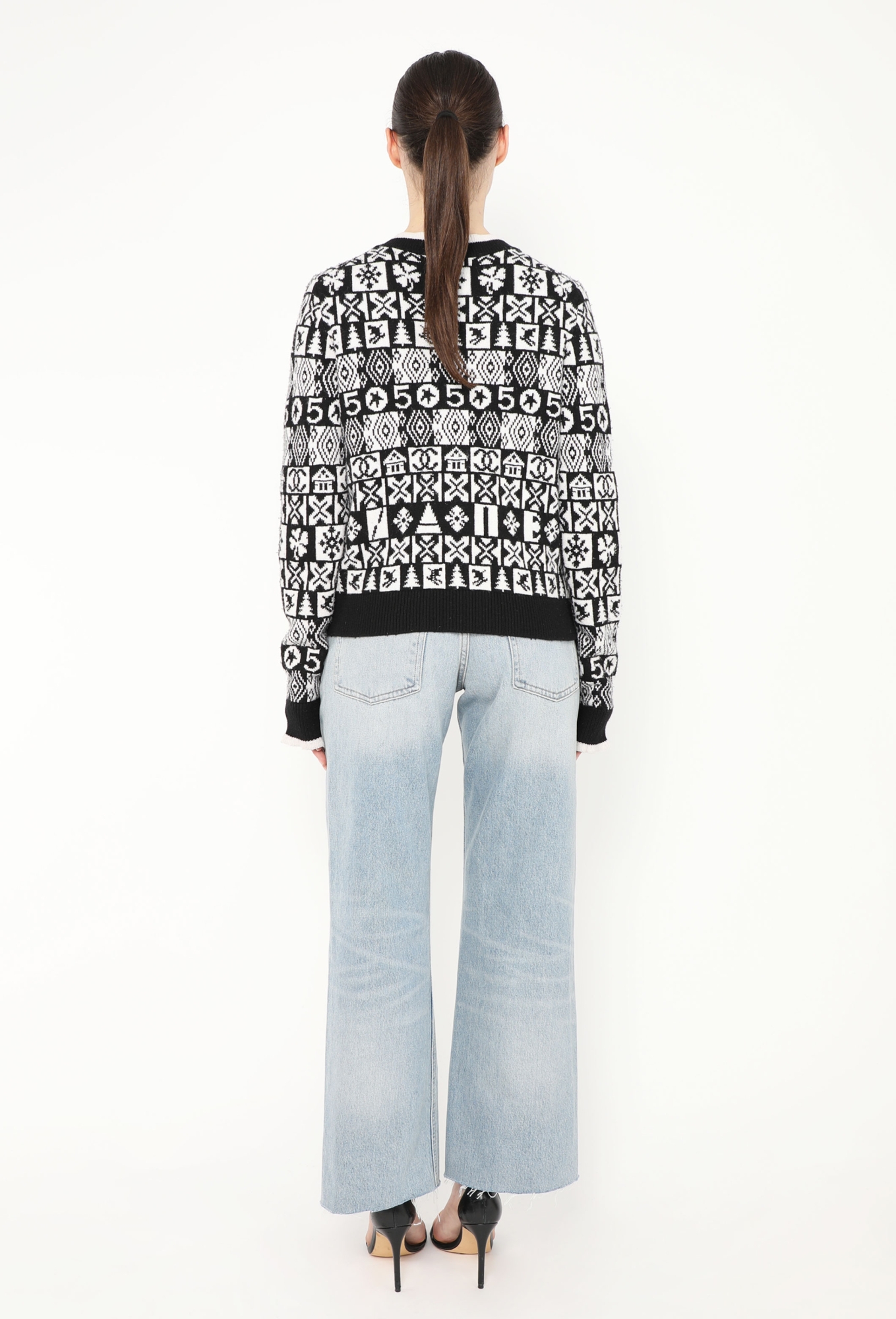 2019 Graphic N°5 Cashmere Cardigan - Chanel | Authentic & Vintage