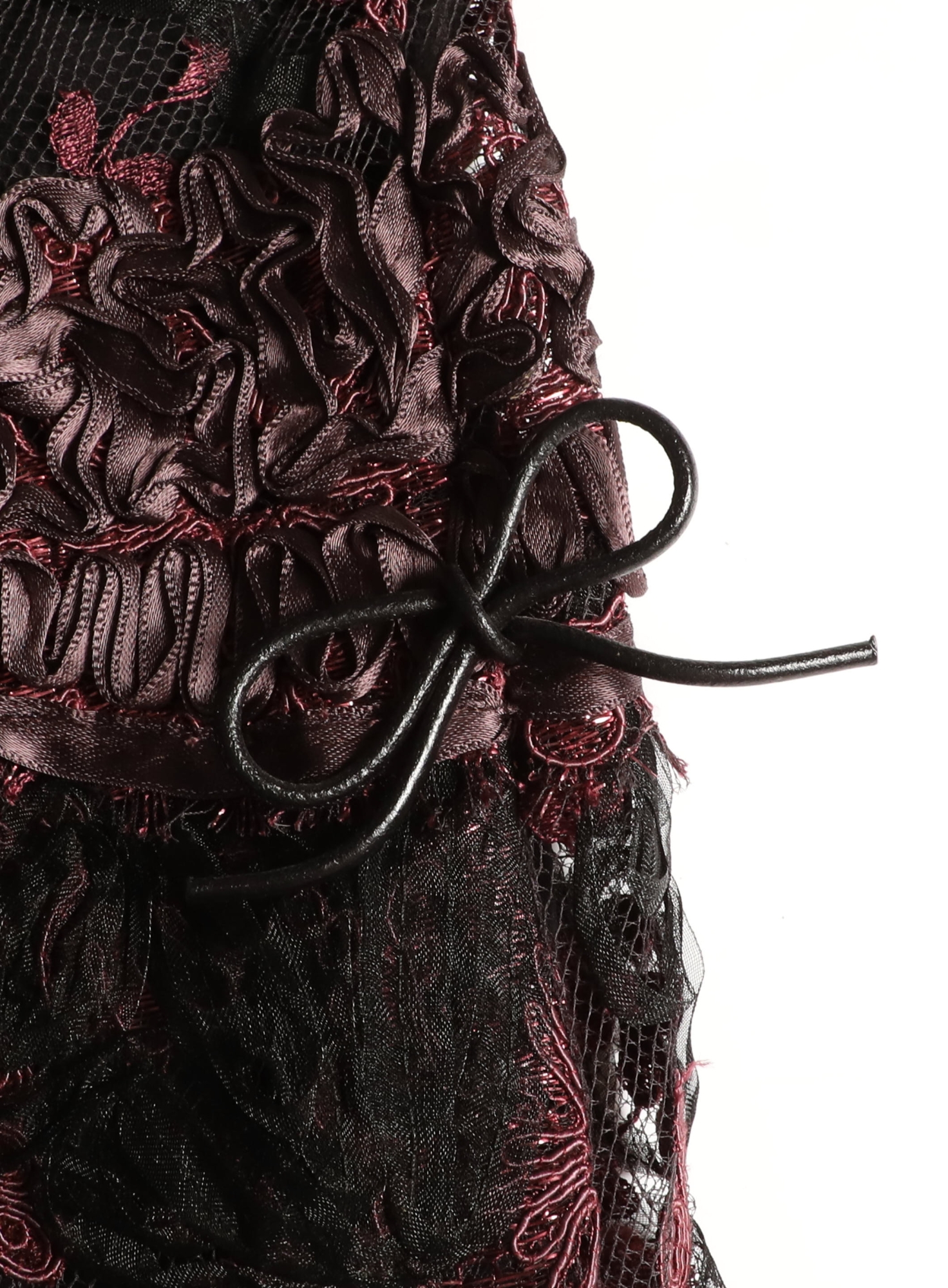strapless open back dress Gucci Red Hammered Silk Gown New with Tags Runway Fall 2018 New Tags –  Basha Gold main image 1