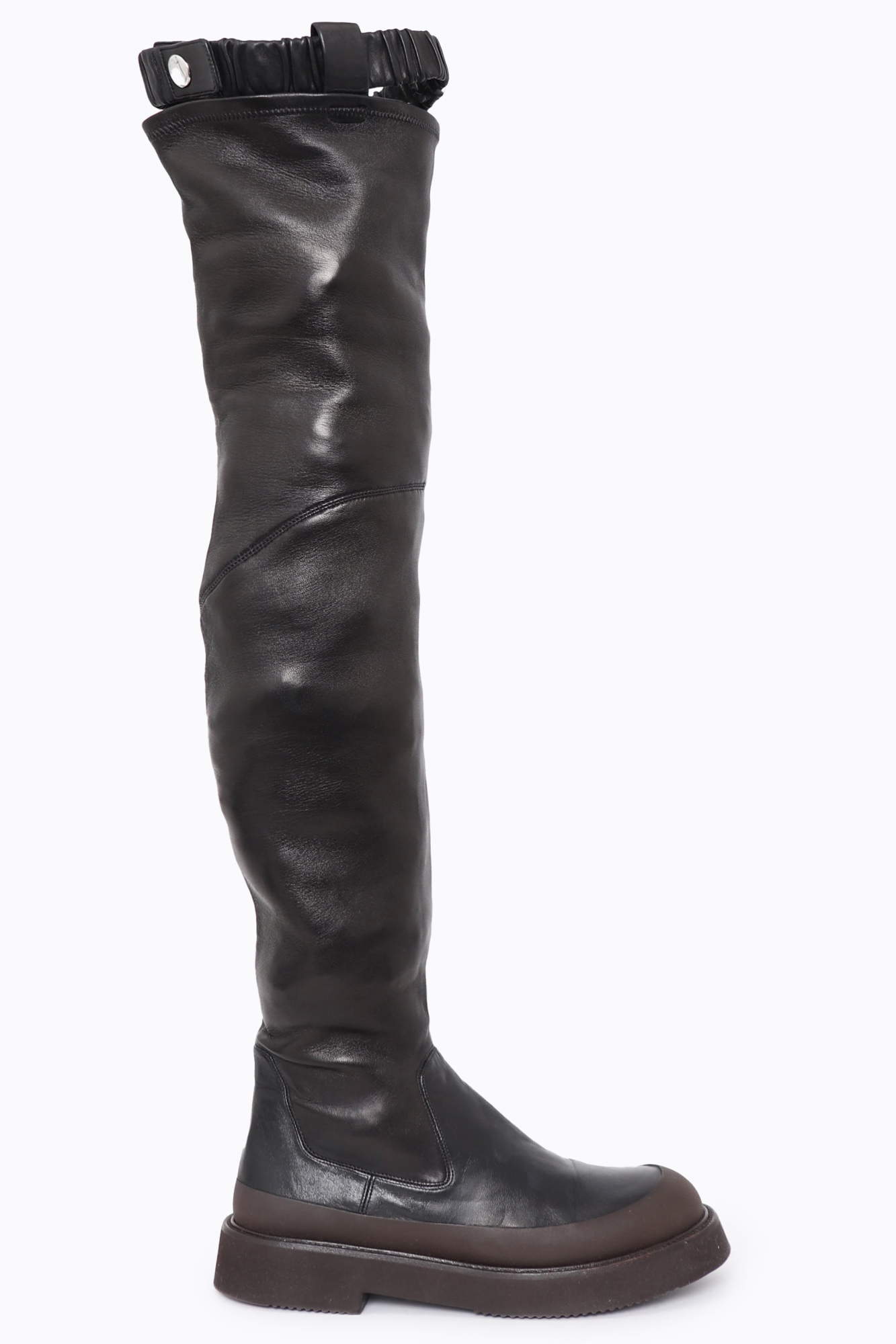 Resort 2017 Thigh-High Leather Boots - Céline | Authentic
