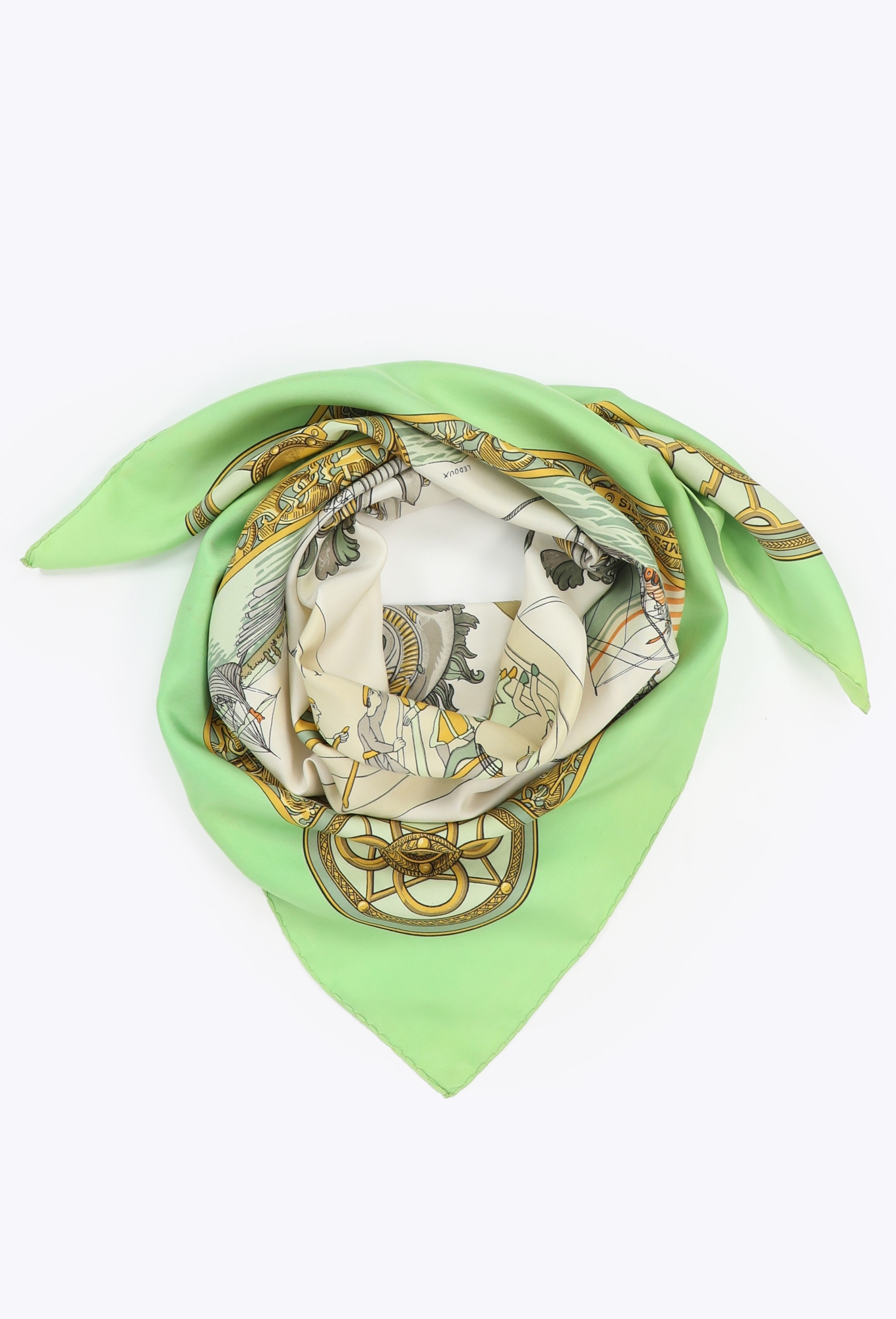 Les Normands' 90cm Silk Carré, 1971 - Hermès | ReSee