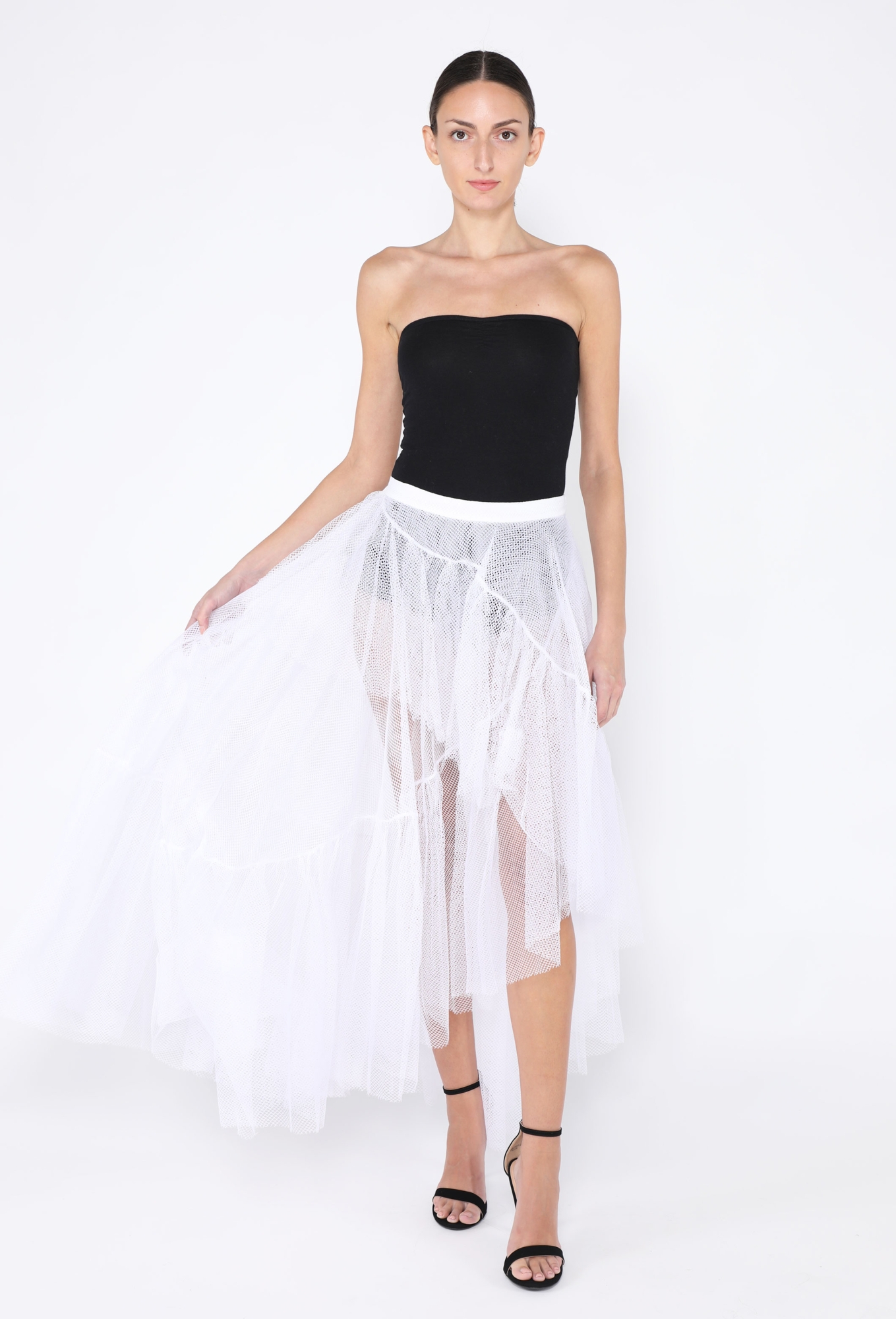 S/S 2022 Asymmetrical Tiered Tulle Skirt - Alexander McQueen | ReSee
