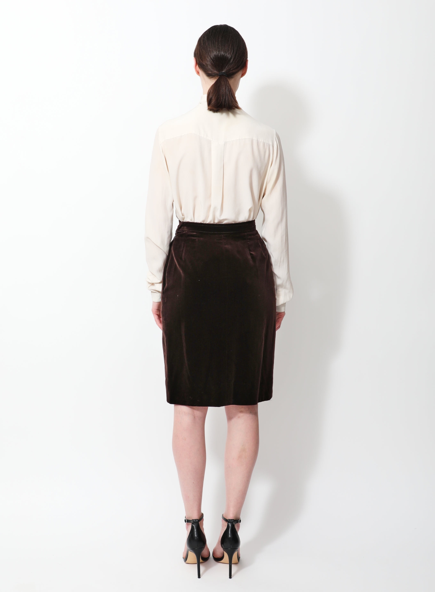 Laubeblanc Velvet Pencil Skirt S 再入荷Velvet Pencil Skirt 【公式