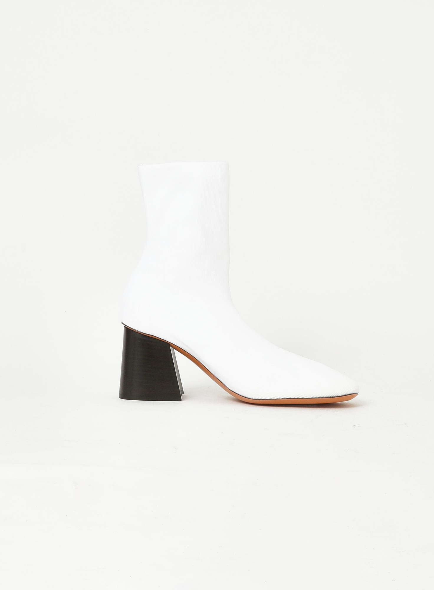 White Ribbed Sock Boots by Phoebe Philo – 2016 - Céline | ReSee