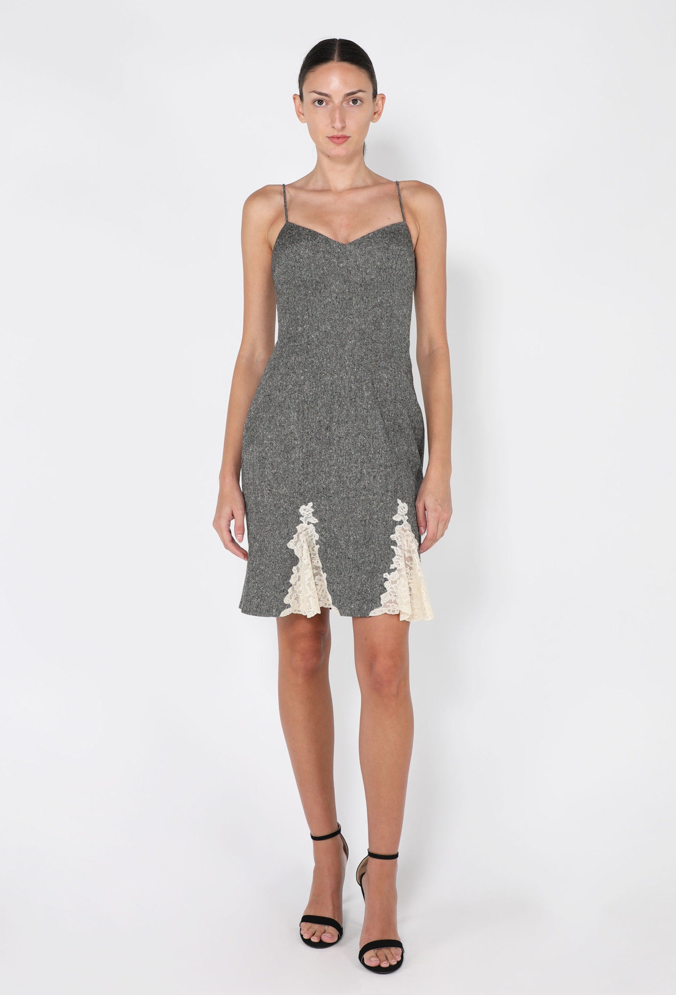 DIOR 2008AW ガリアーノ期 ウールツイードリボンワンピース Wool Tweed & Lace Dress Ensemble, 1998 - Dior | ReSee