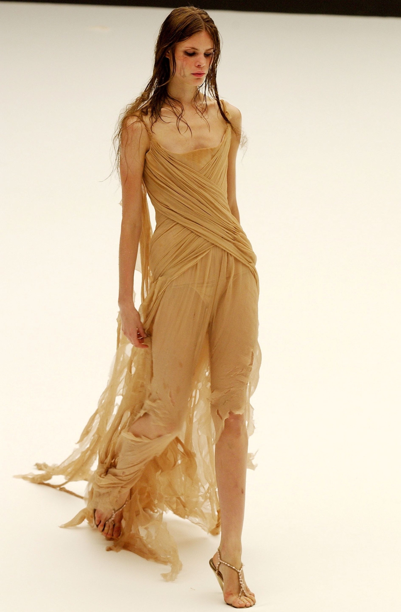 Iconic S/S 2003 "Irere" Distressed Chiffon Dress | Authentic & Vintage | ReSee Iconic S/S 2003 "Irere" Distressed Chiffon Dress | Authentic & Vintage | ReSee
