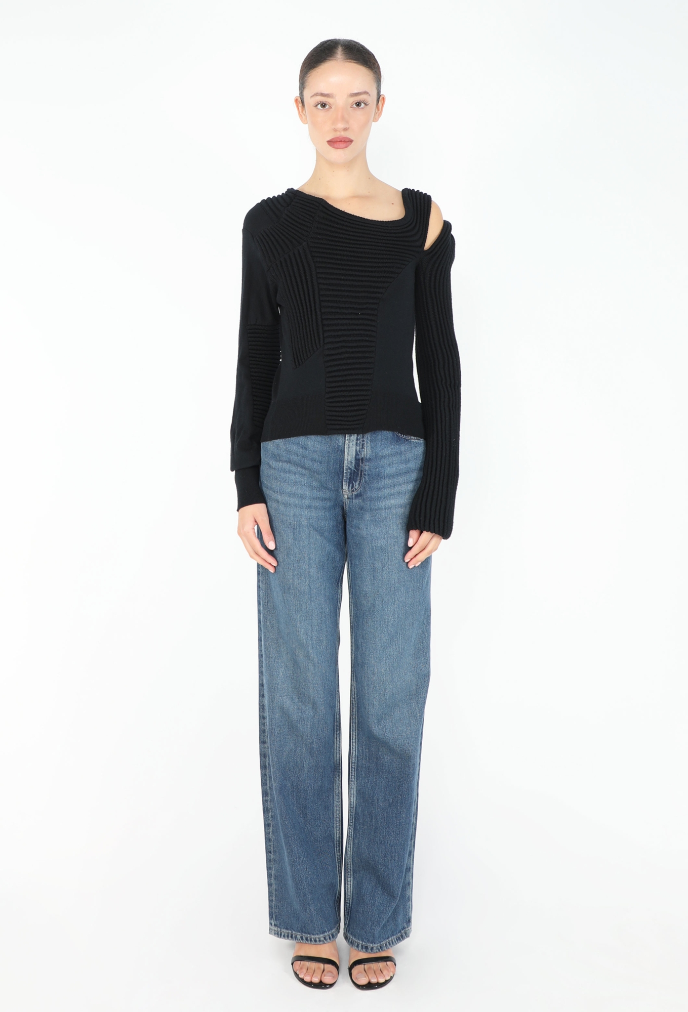 F/W 2004 Deconstructed Ribbed Sweater - Balenciaga | ReSee