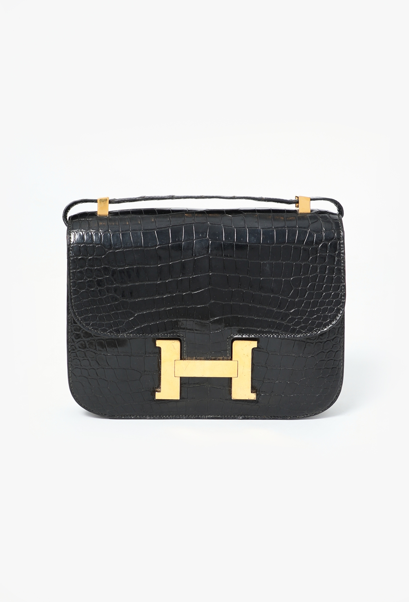 80s Black Porosus Constance 22 - Hermès | ReSee