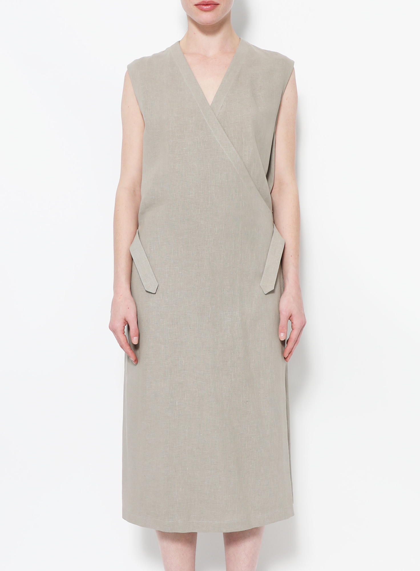 S/S 2002 MARGIELA Linen Wrap Dress | Authentic & Vintage | ReSee